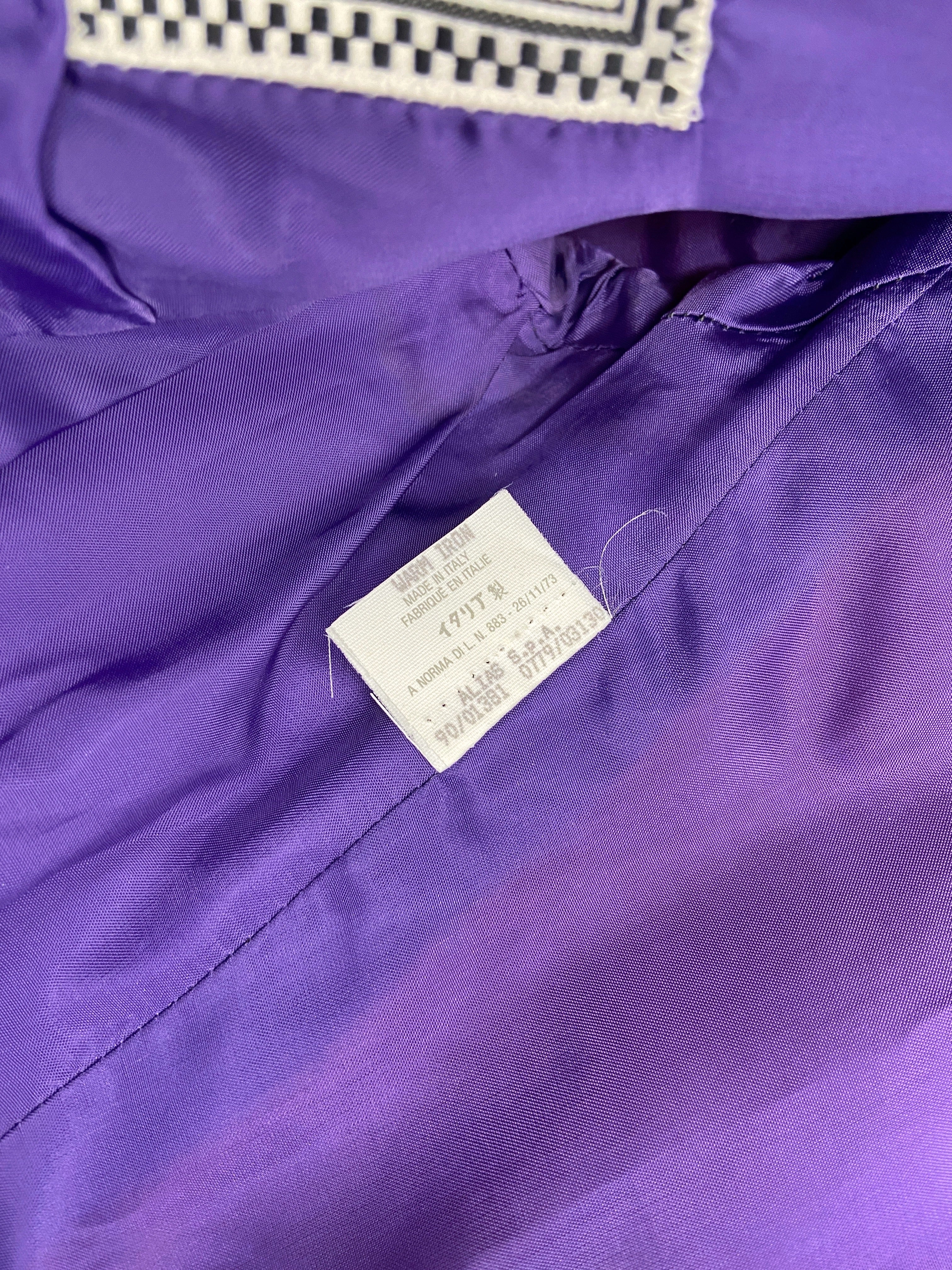 Gianni Versace Spring 1990 Colour Block Baroque Silk Blazer Jacket 44 - 21