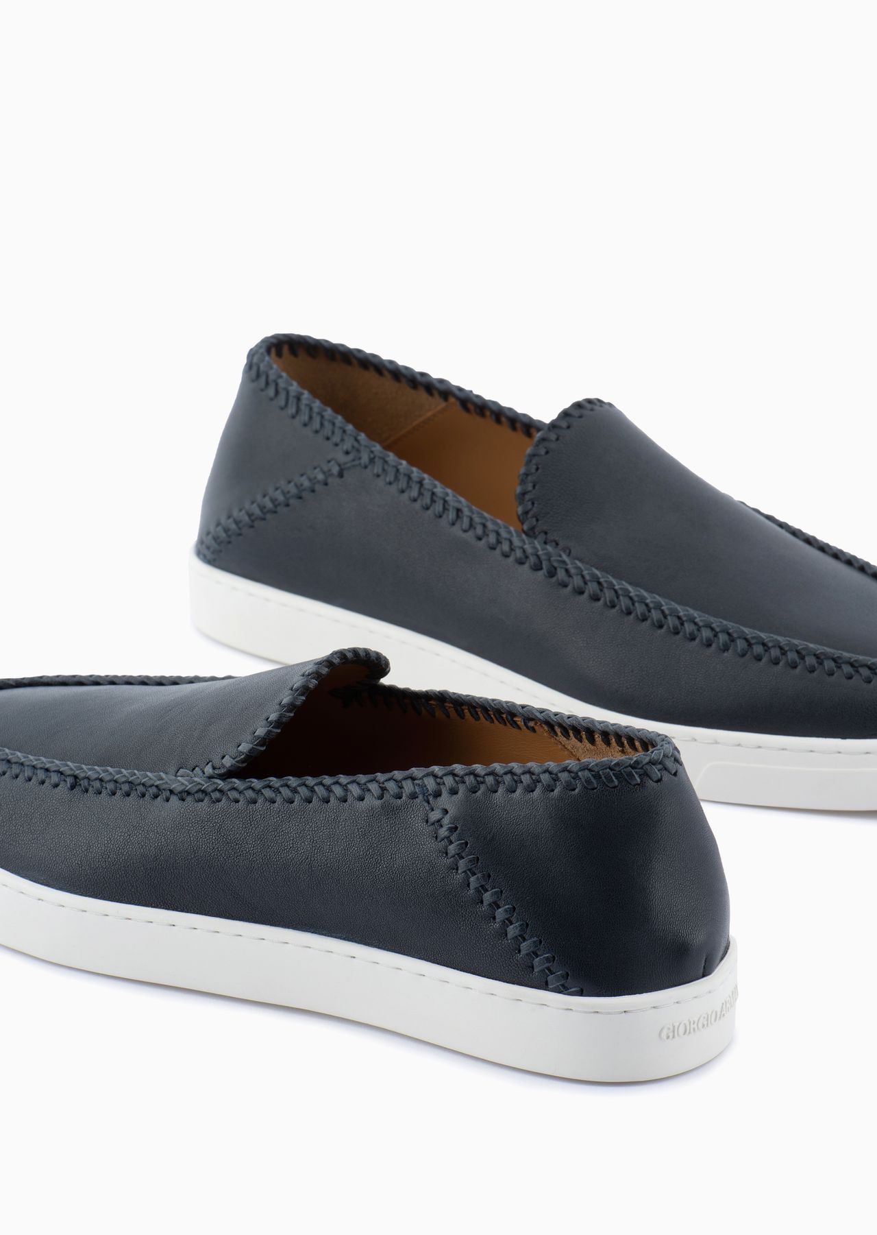 Galleria 3 nappa-leather slip-ons - 4