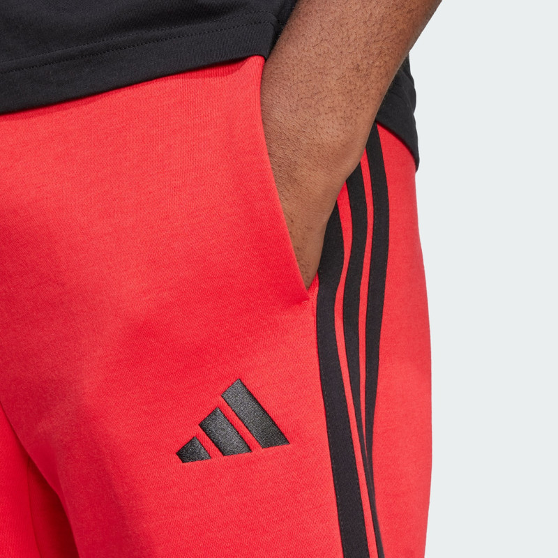 Essentials 3-Stripes Fleece Shorts 5