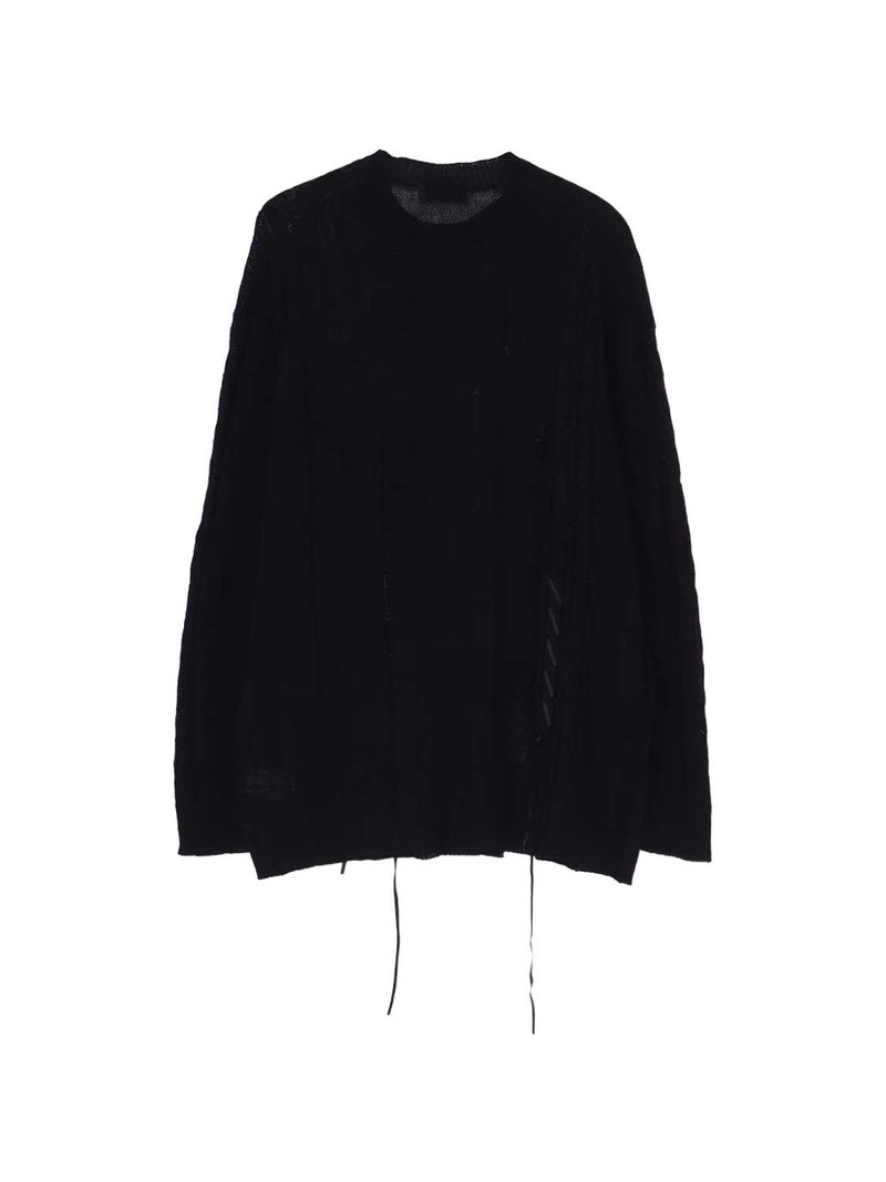 distressed crew-neck sweater 3