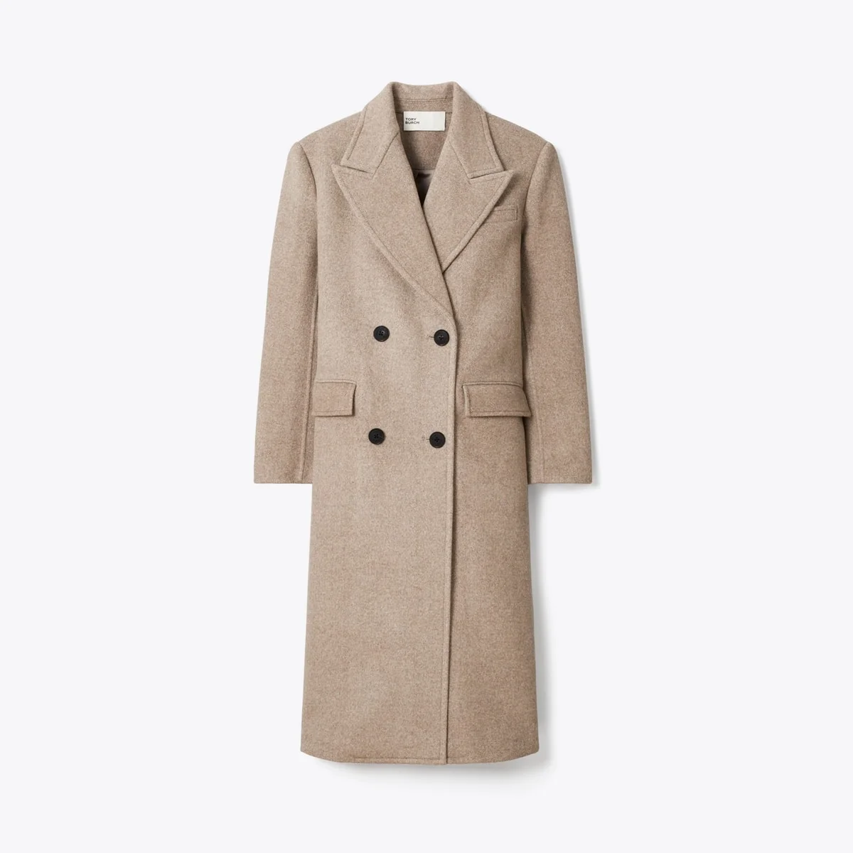 Double Breasted Wool Coat - 1