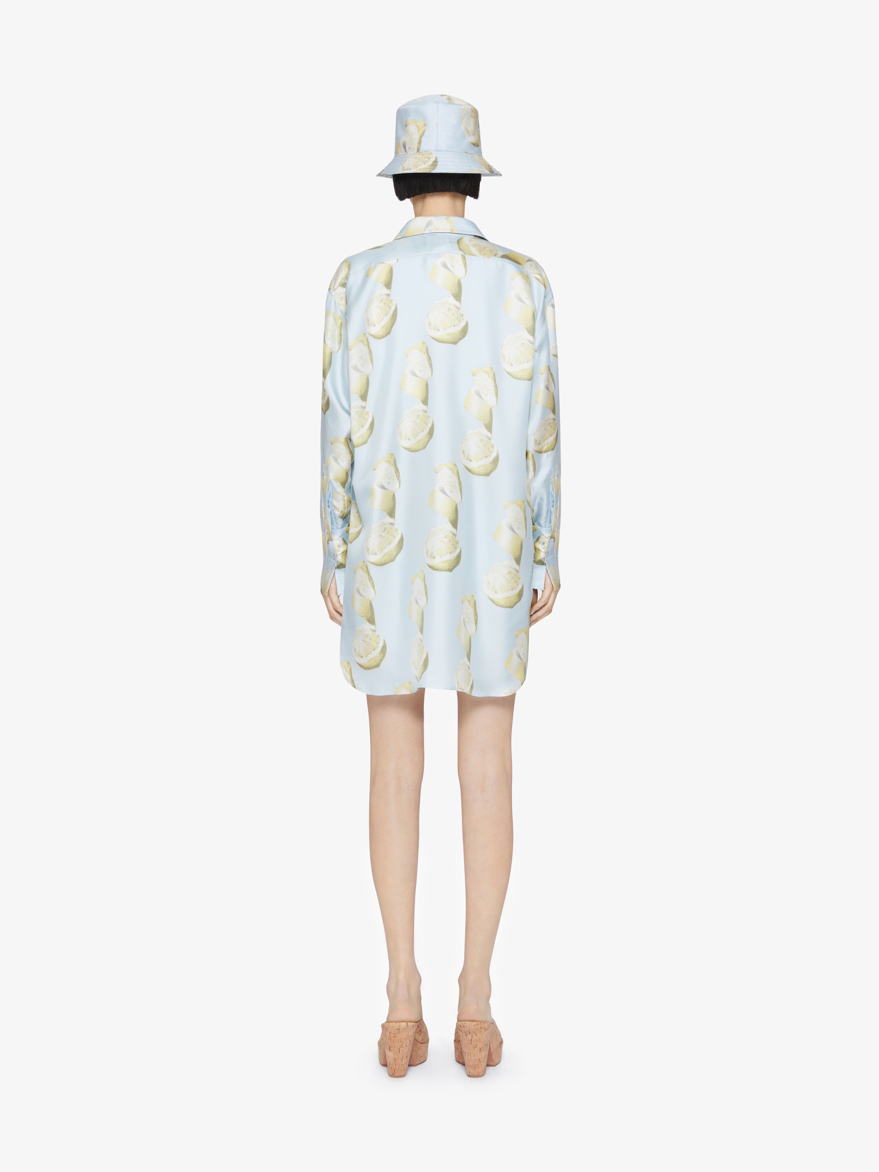 OVERSIZED PRINTED SHIRT IN SILK - 4