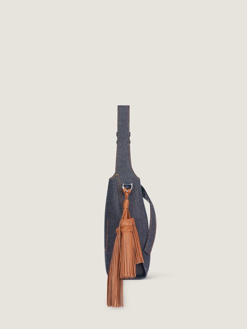 Givenchy MINI BELTED HOBO BAG IN DENIM outlook