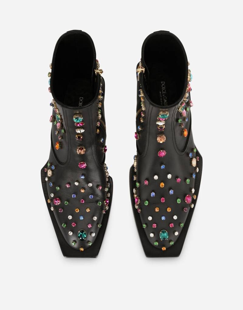 Embroidered Shiny Tex boots 4