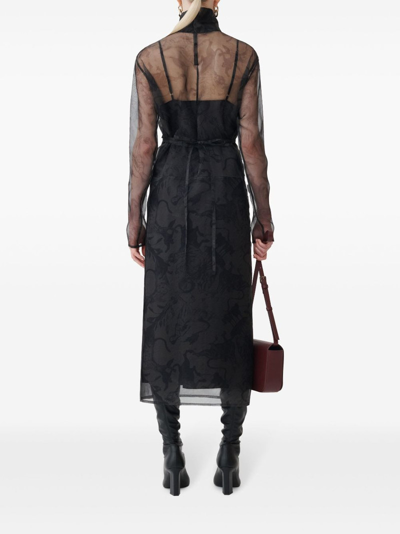 printed silk midi dress 3
