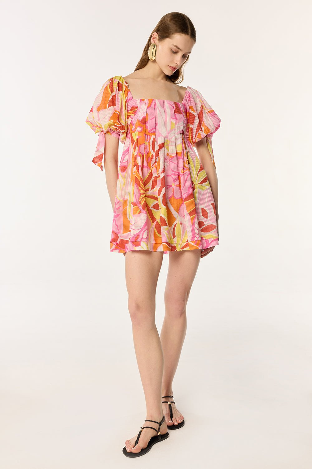Mini Dress Catalina - Pink Macro Lilium - 2