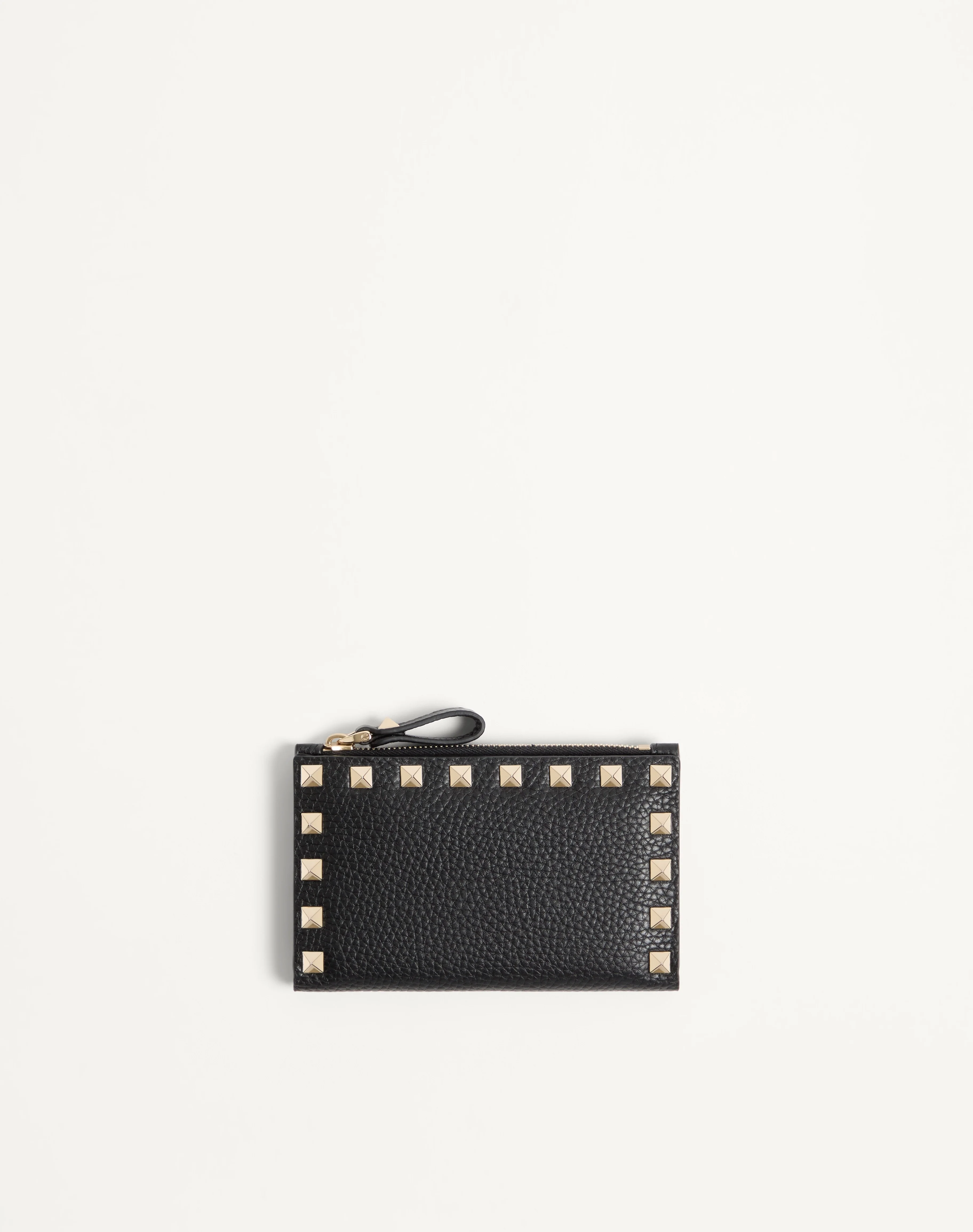 ROCKSTUD GRAINY CALFSKIN CARDHOLDER 와 ZIPPER - 1