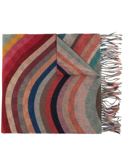 Paul Smith swirl-pattern print scarf outlook