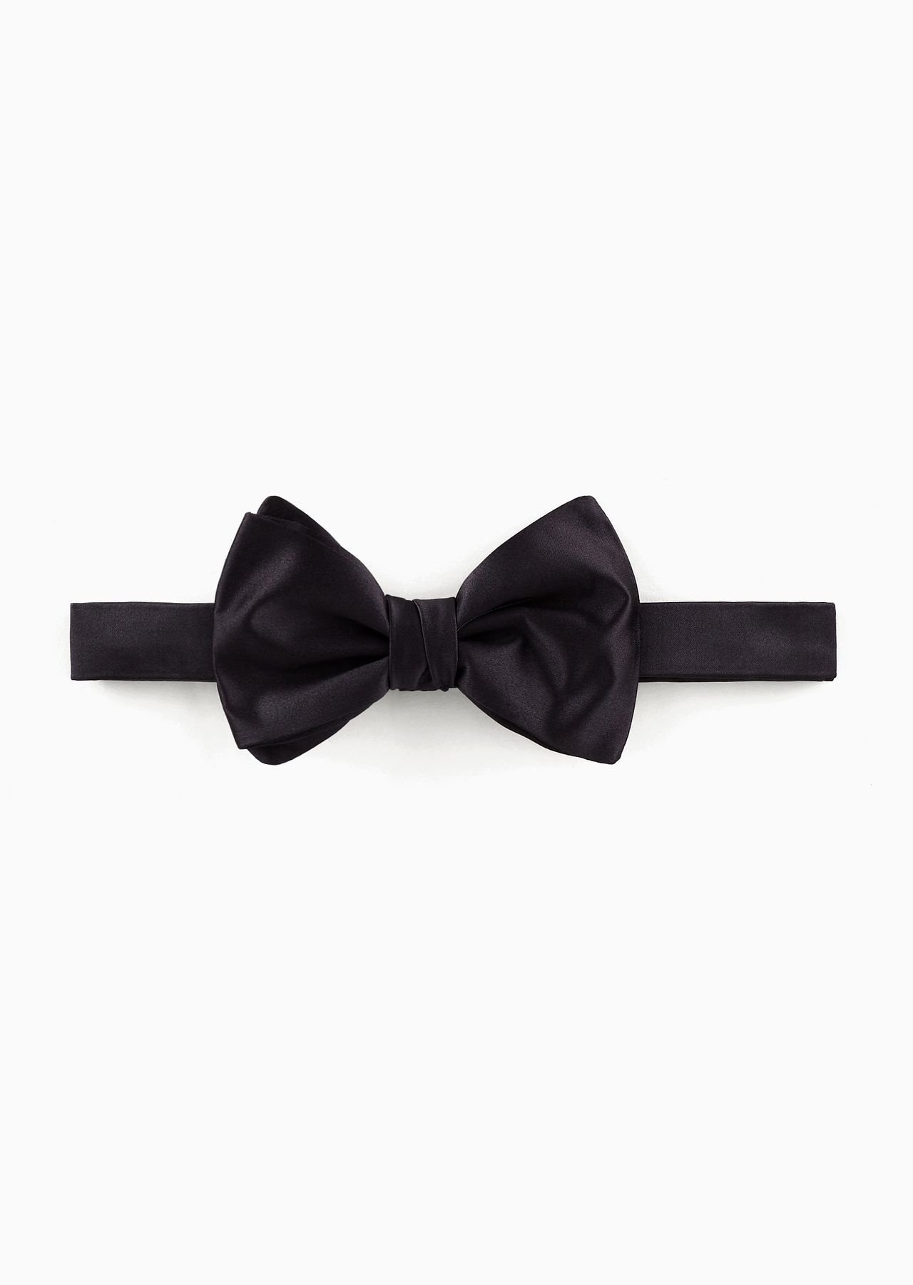 Pure silk knotted bow tie - 1