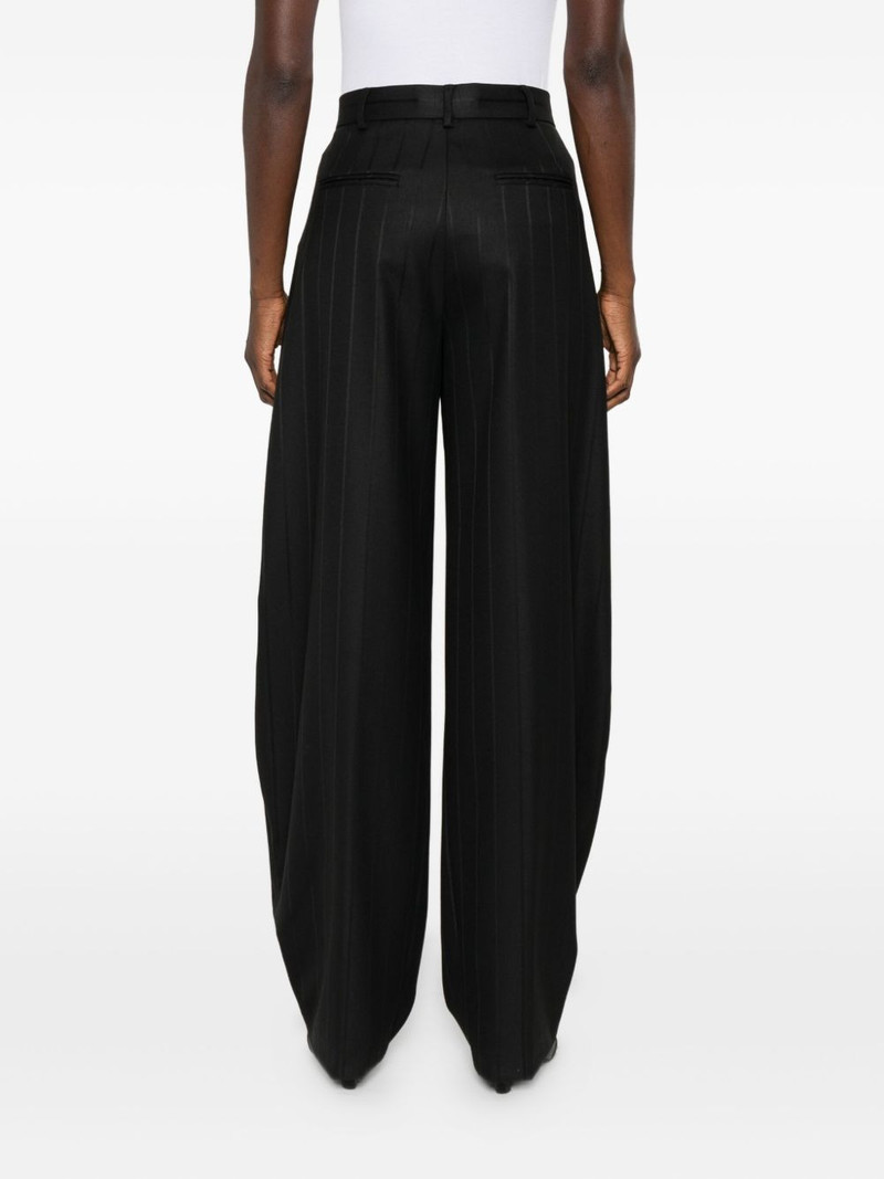 pleated pinstripe trousers 4