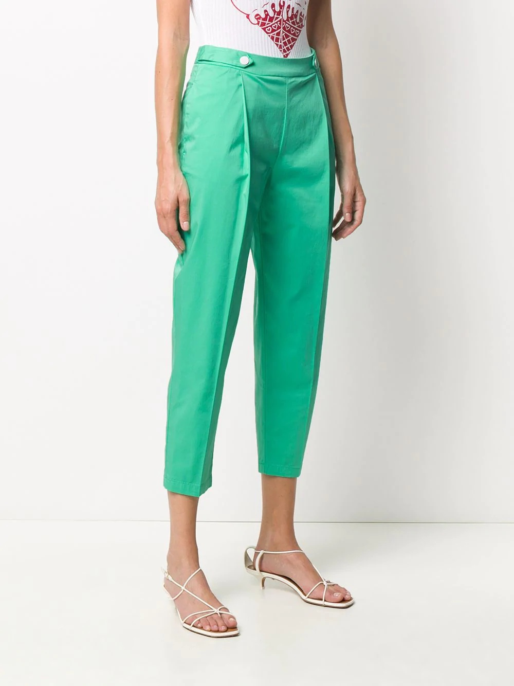 tapered cropped trousers - 3