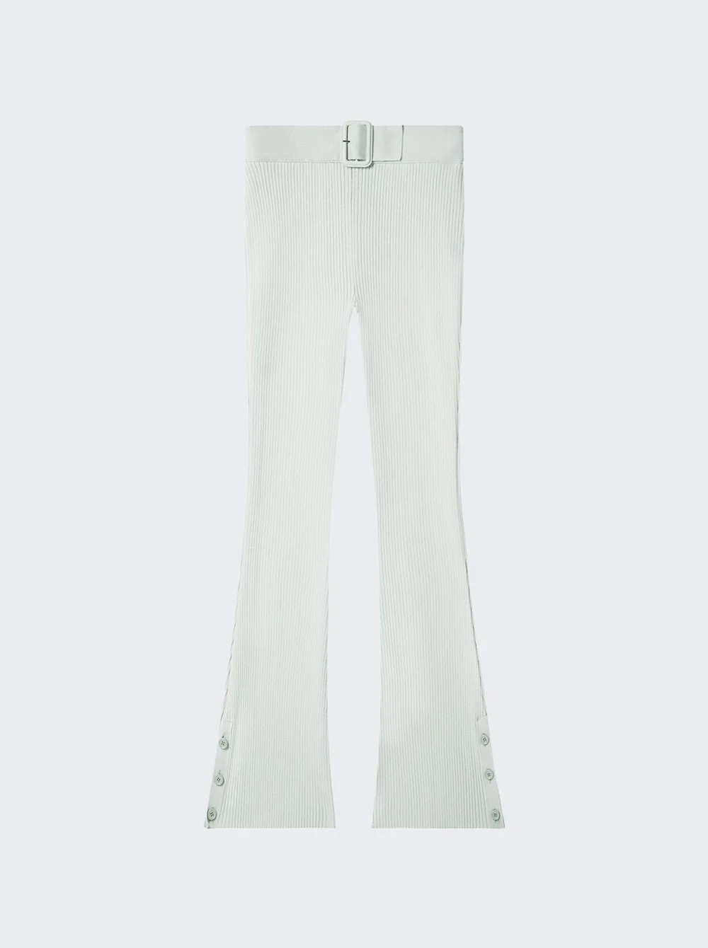 Capri Rib Knit Pants Light Mint - 1