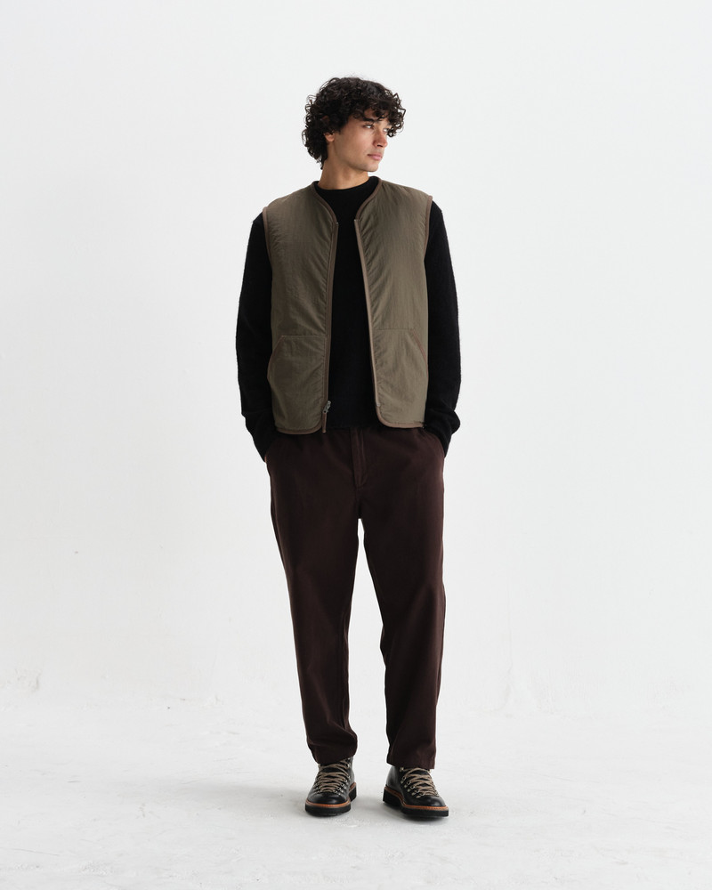 Paragon - Natural Reversible Nylon And Wool Gilet 6