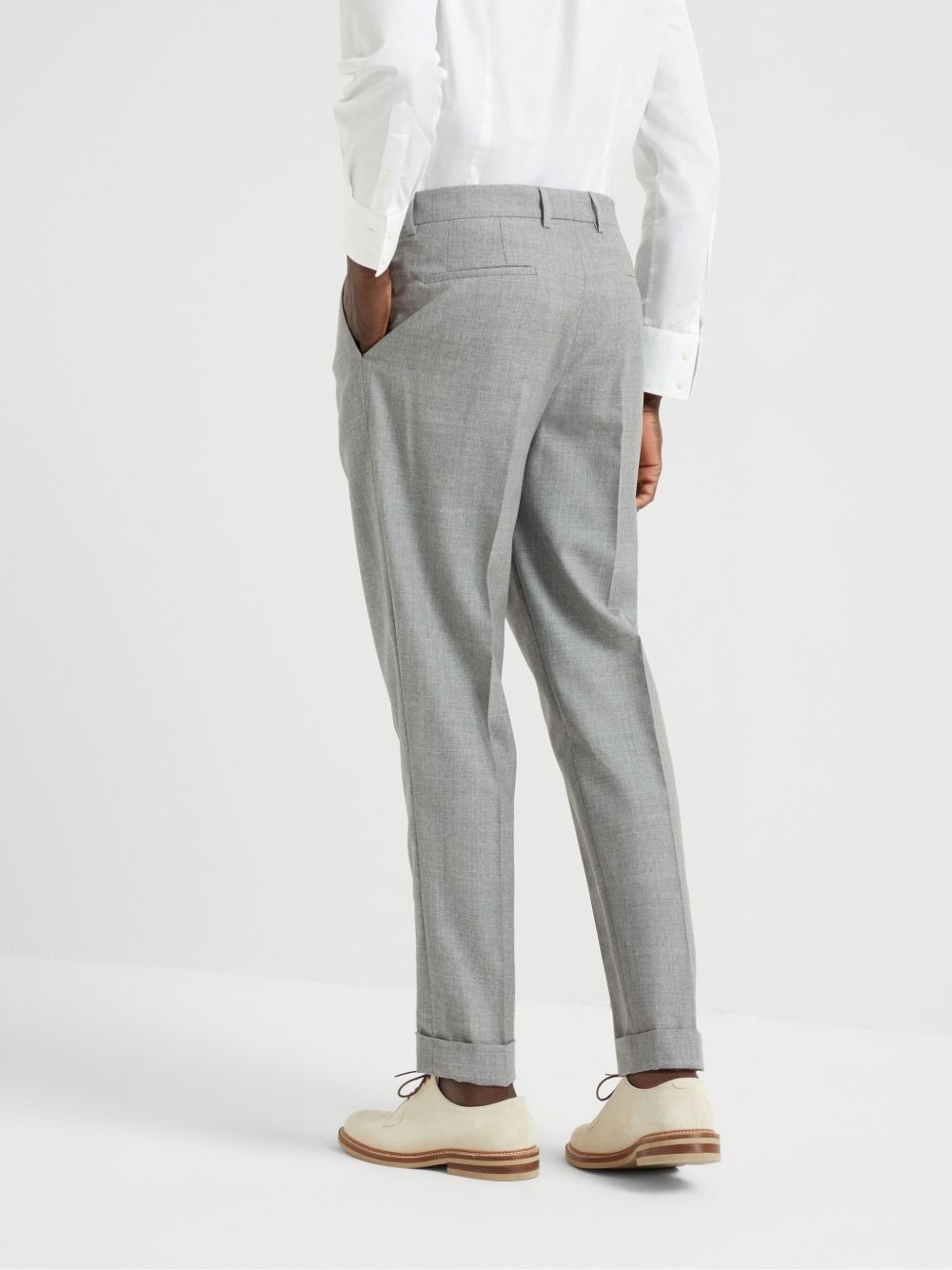 pleat-detail tailored trousers - 4