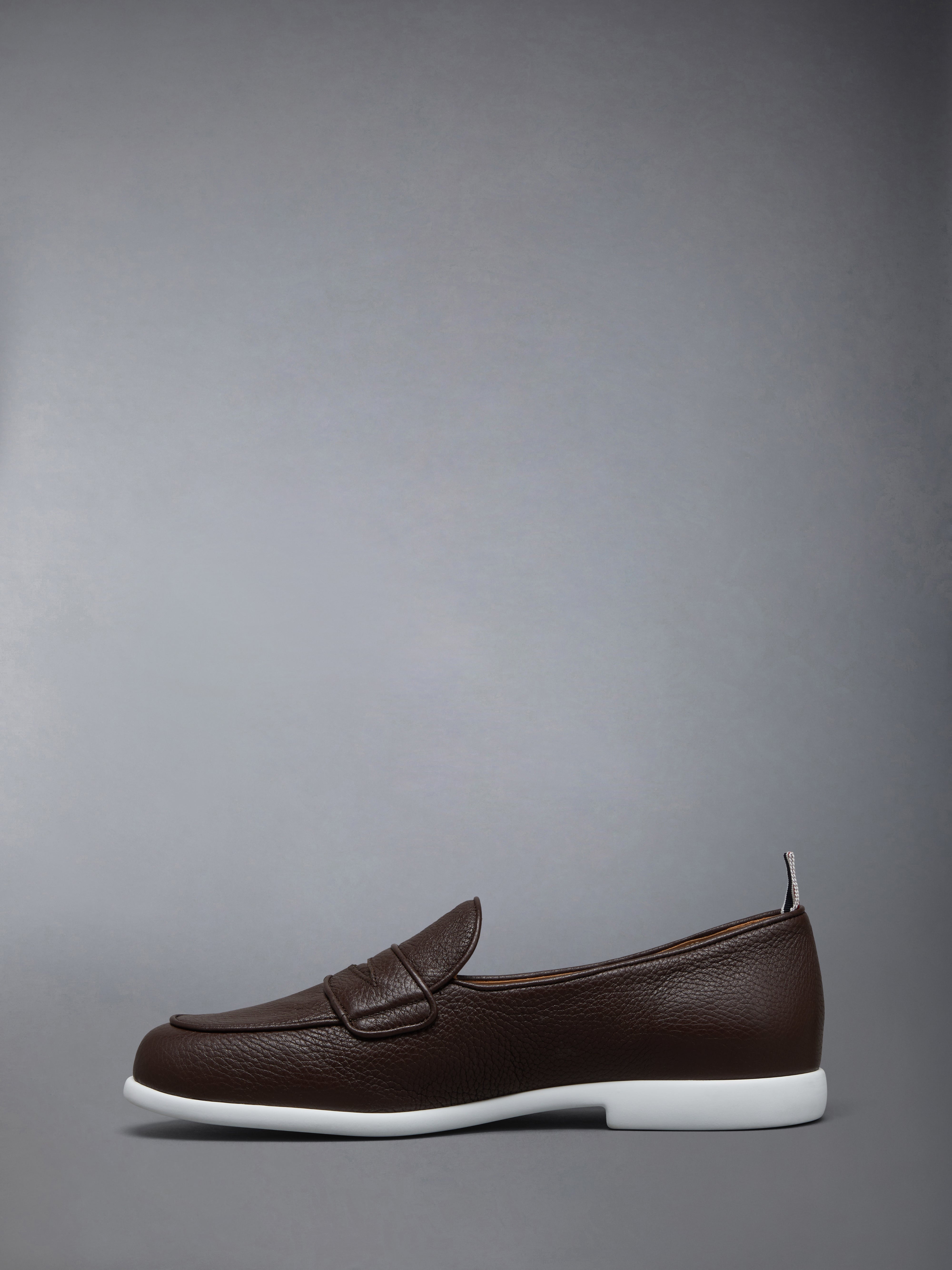 DEERSKIN LEATHER VARSITY PENNY LOAFER - 3