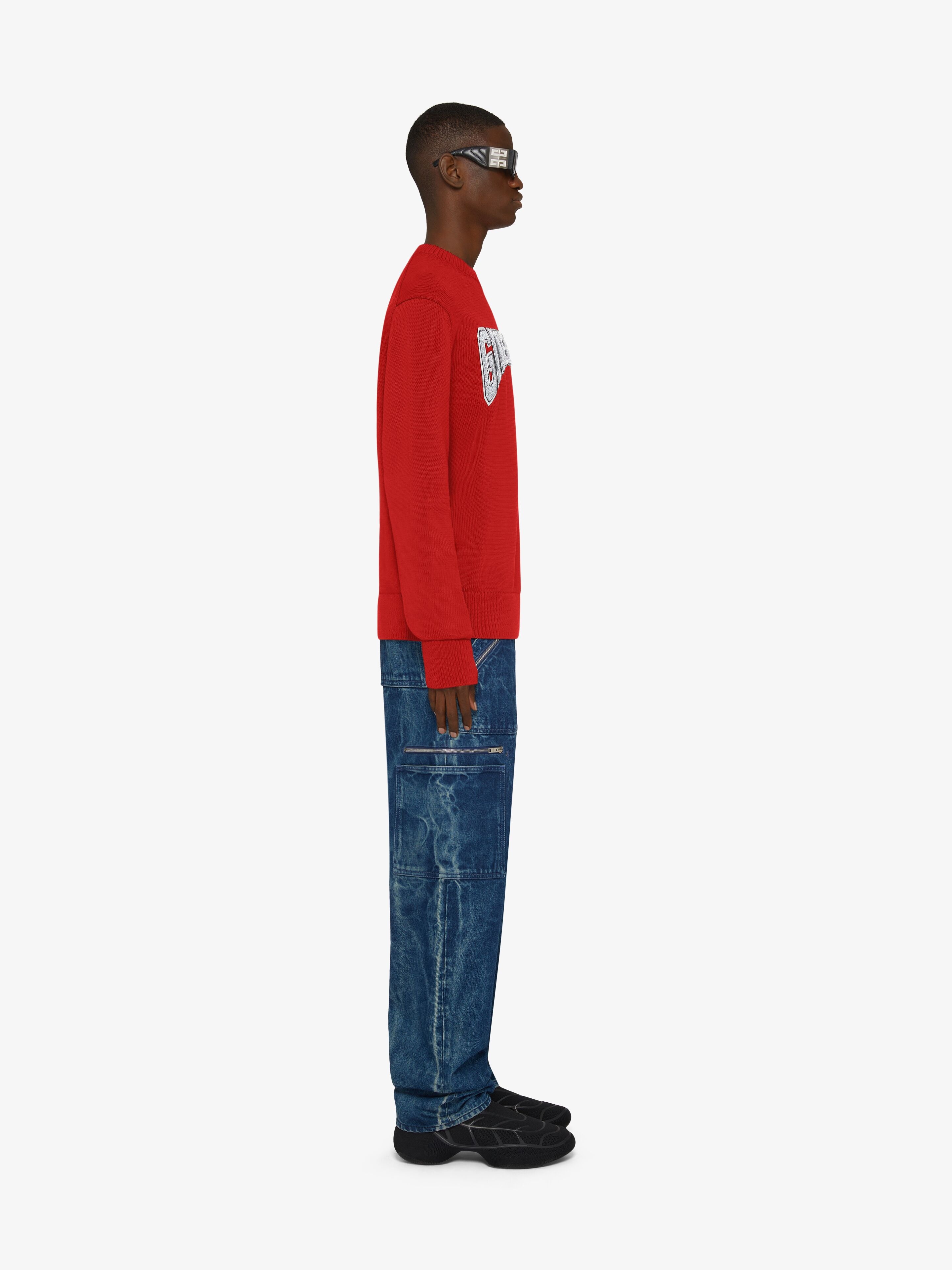 SWEATER IN WOOL AND CASHMERE WITH PATCHES - 3