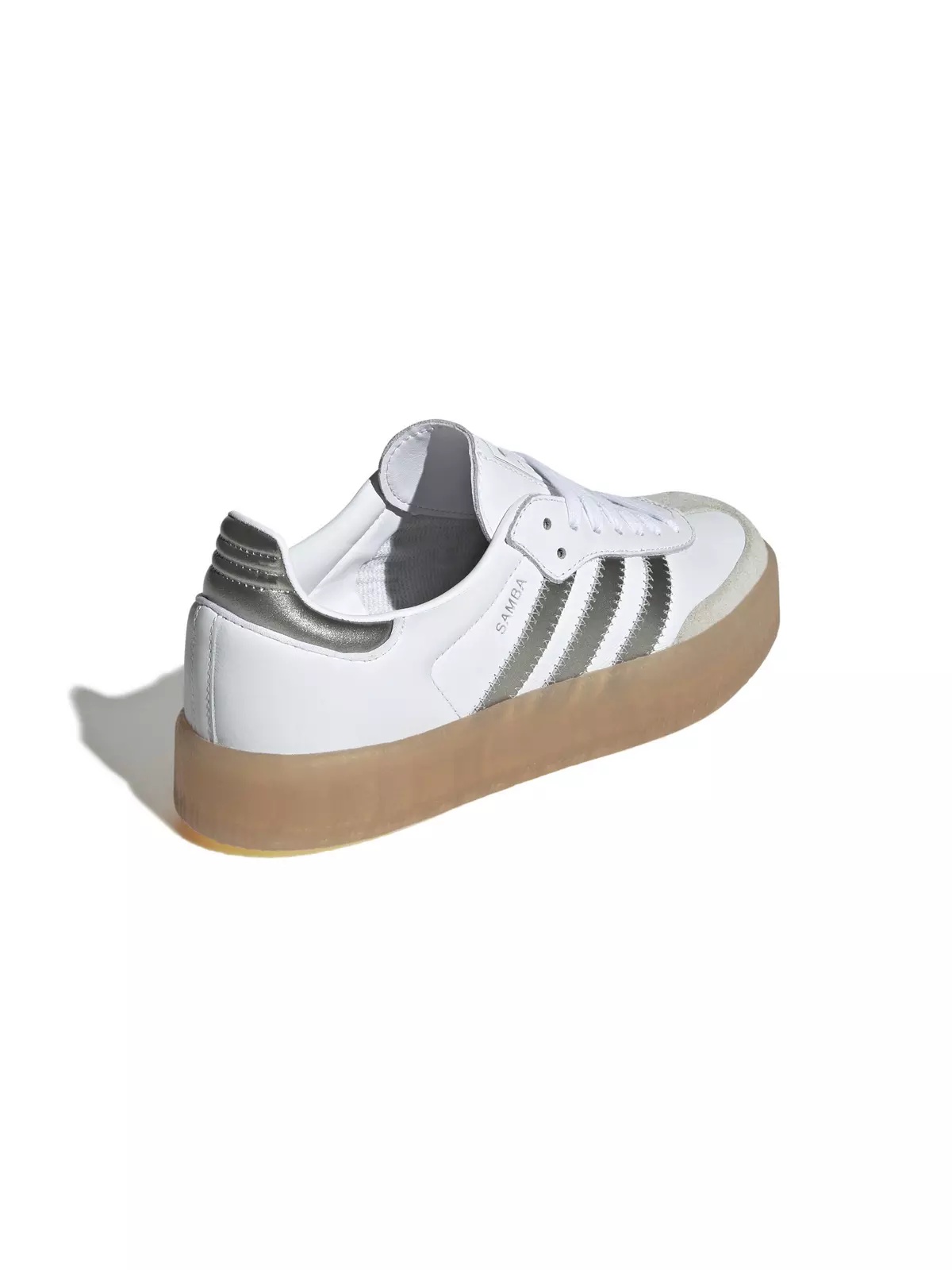 Originals Sambae "Ftwr White/Silver Metallic/Gum" Women's Shoe - 7