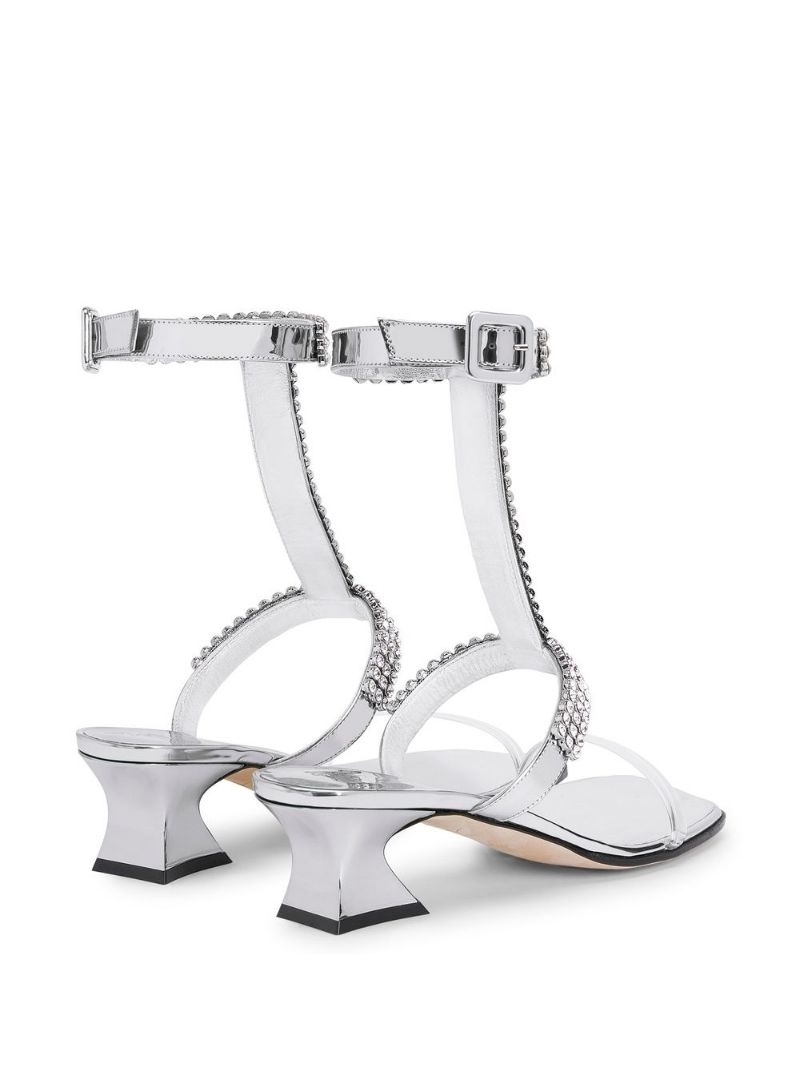 Devine crystal 45mm sandals - 3