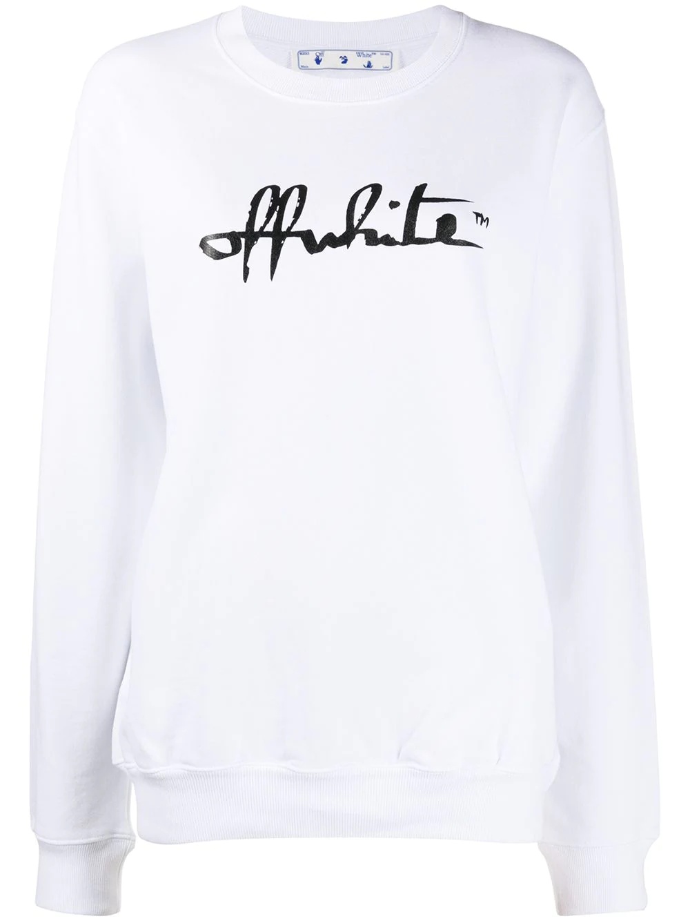 script logo sweatshirt - 1