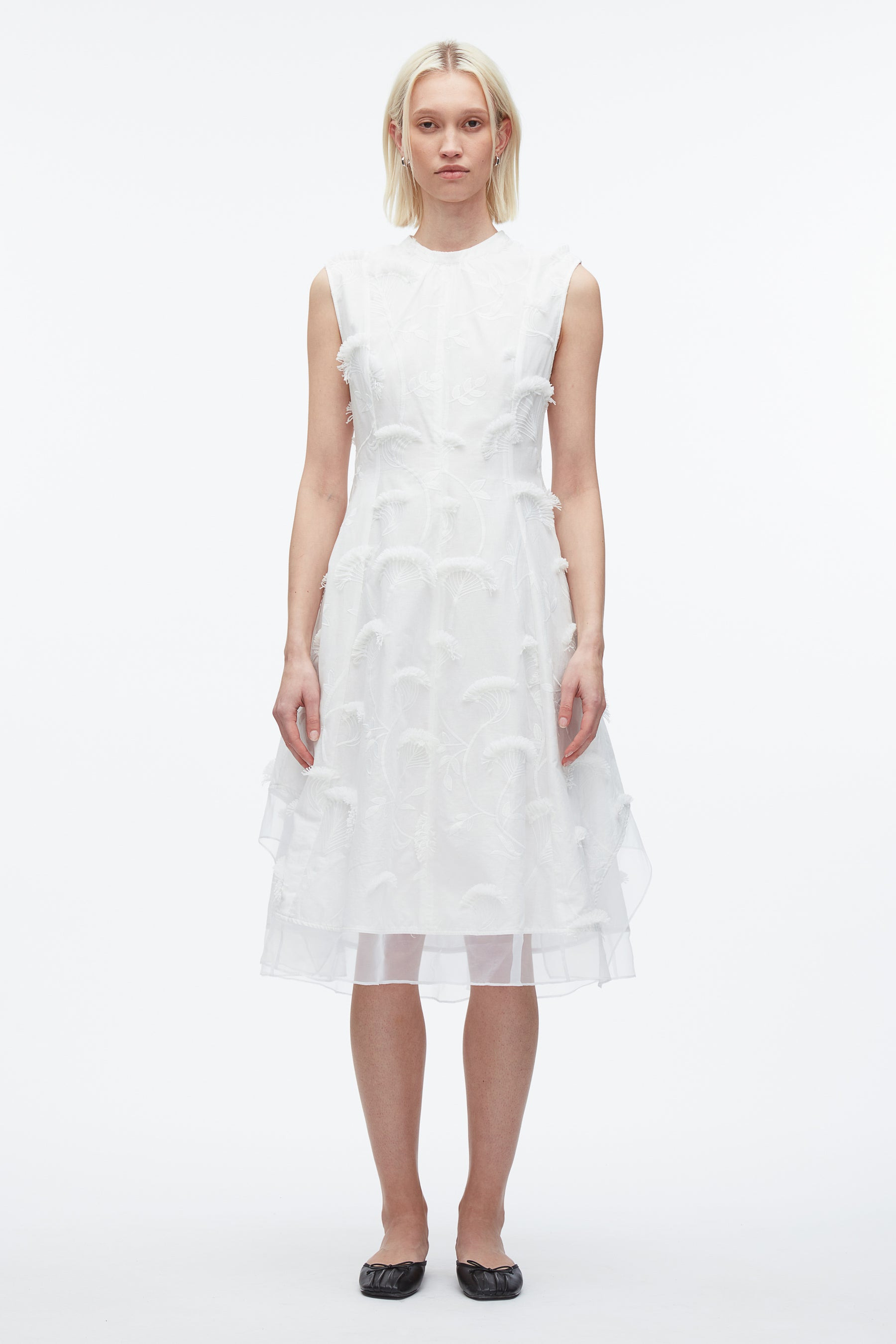Fil Coupé Midi Dress - 3