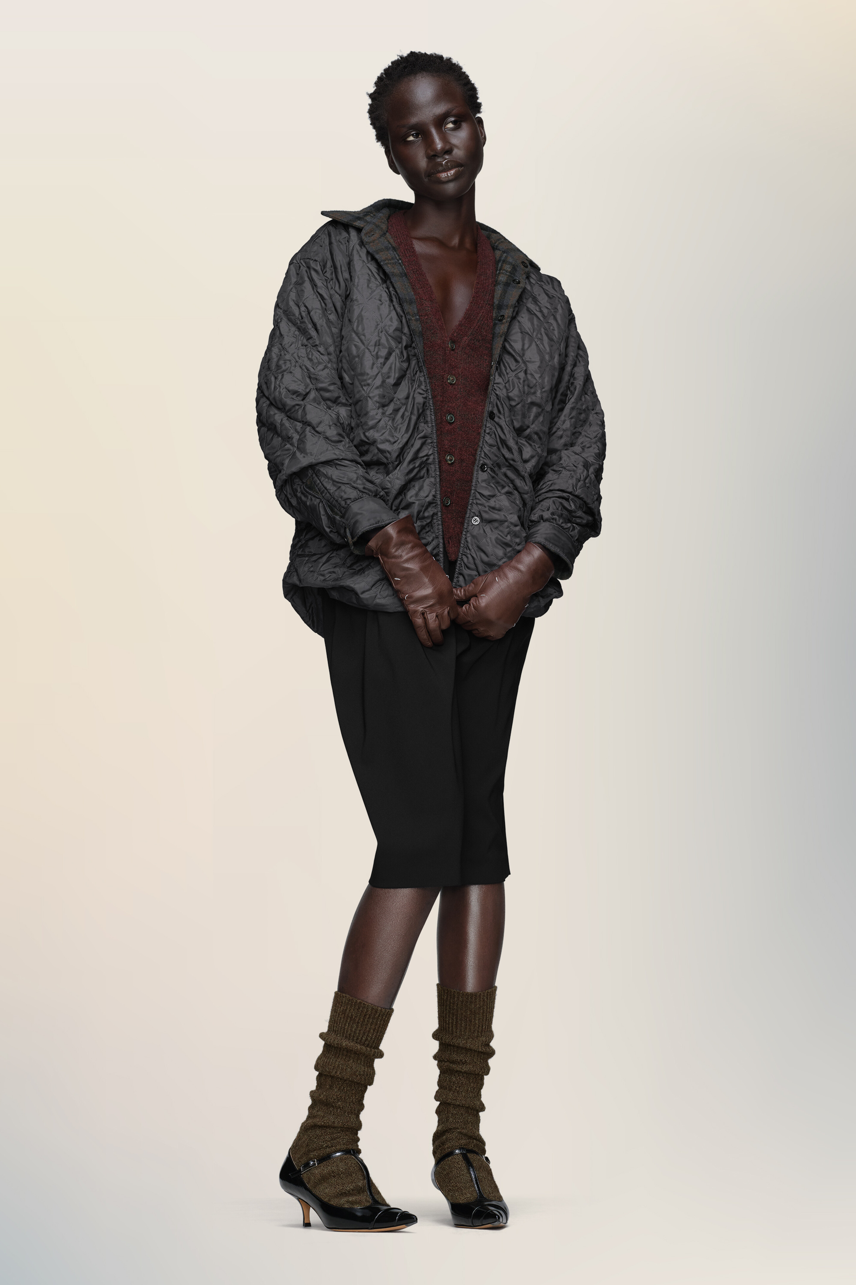 Quilted shirt-jacket - 1
