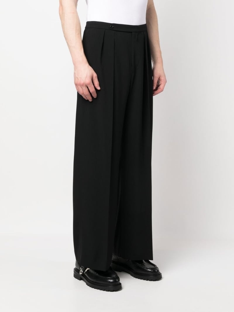 high-waisted wide-leg trousers - 3