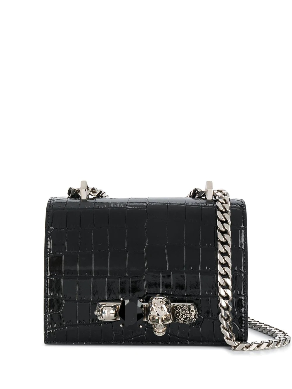 small Jewelled 4-ring satchel - 1