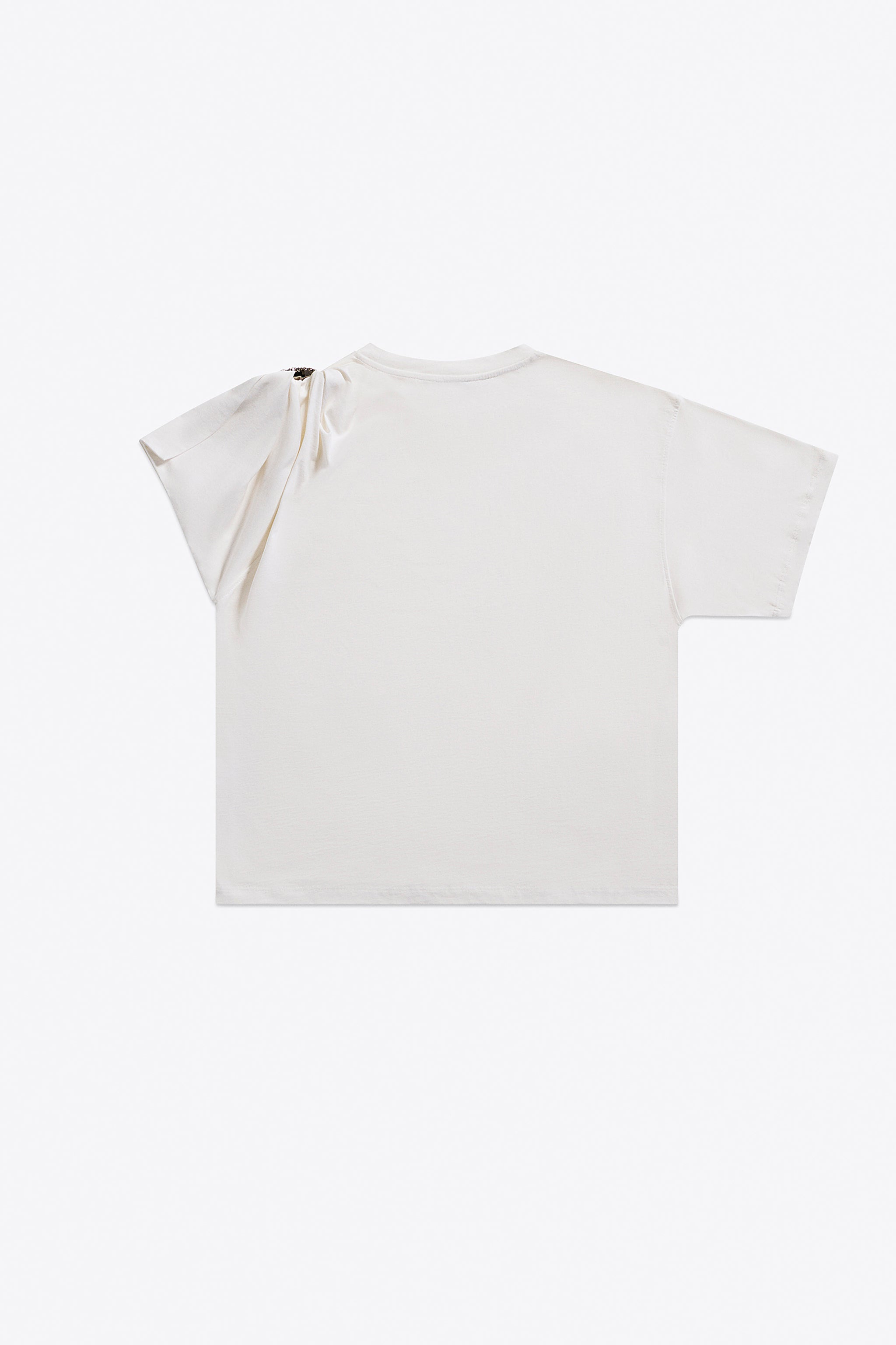 CRYSTAL CLUSTER ASYMMETRICAL SHORT SLEEVE T-SHIRT - 2