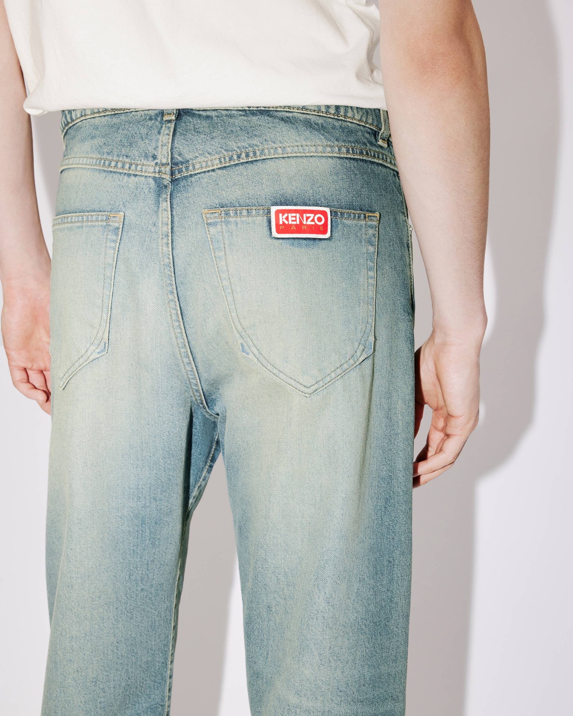 Straight-fit Asagao Japanese denim jeans - 8