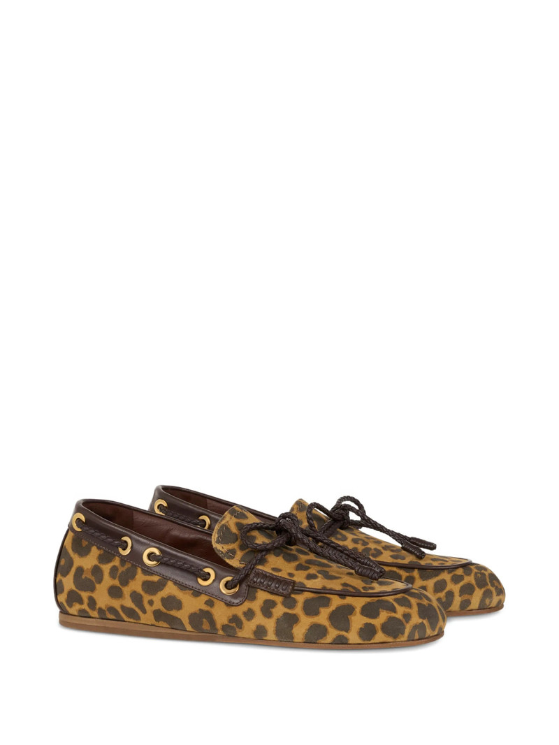 Etro Etro Animal-print Loafers outlook
