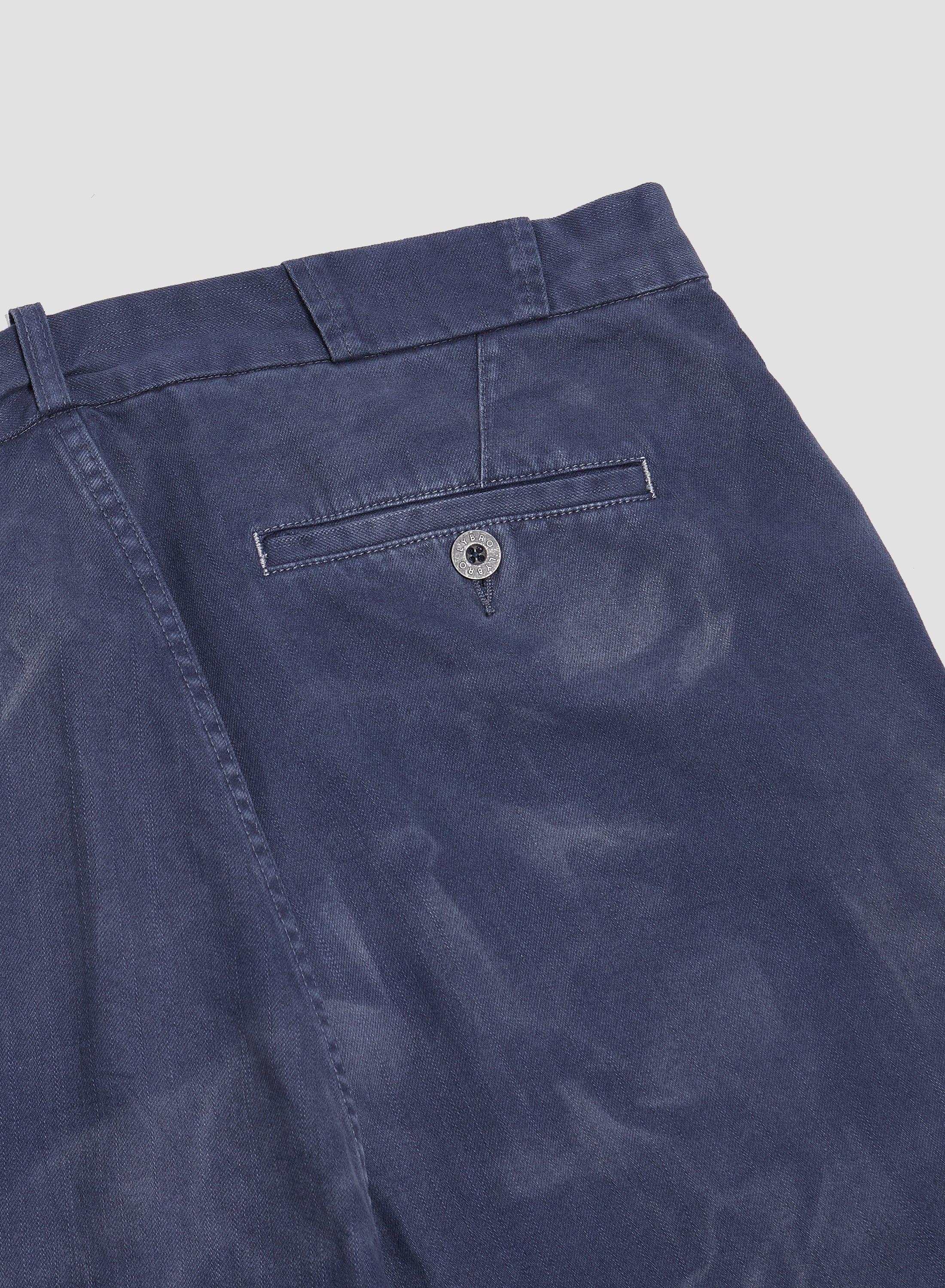 Wide Leg Jean Cotton Twill in RAF Blue - 13