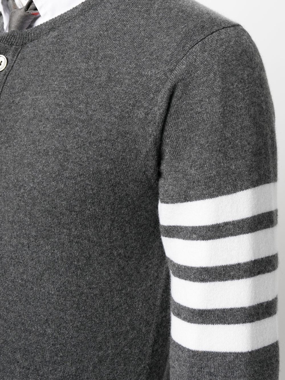 stripe-detail knit cardigan - 5