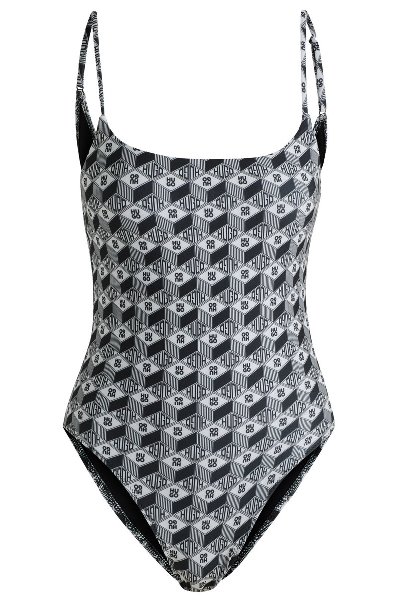 QUICK-DRYING SWIMSUIT WITH ALL-OVER PRINT 1