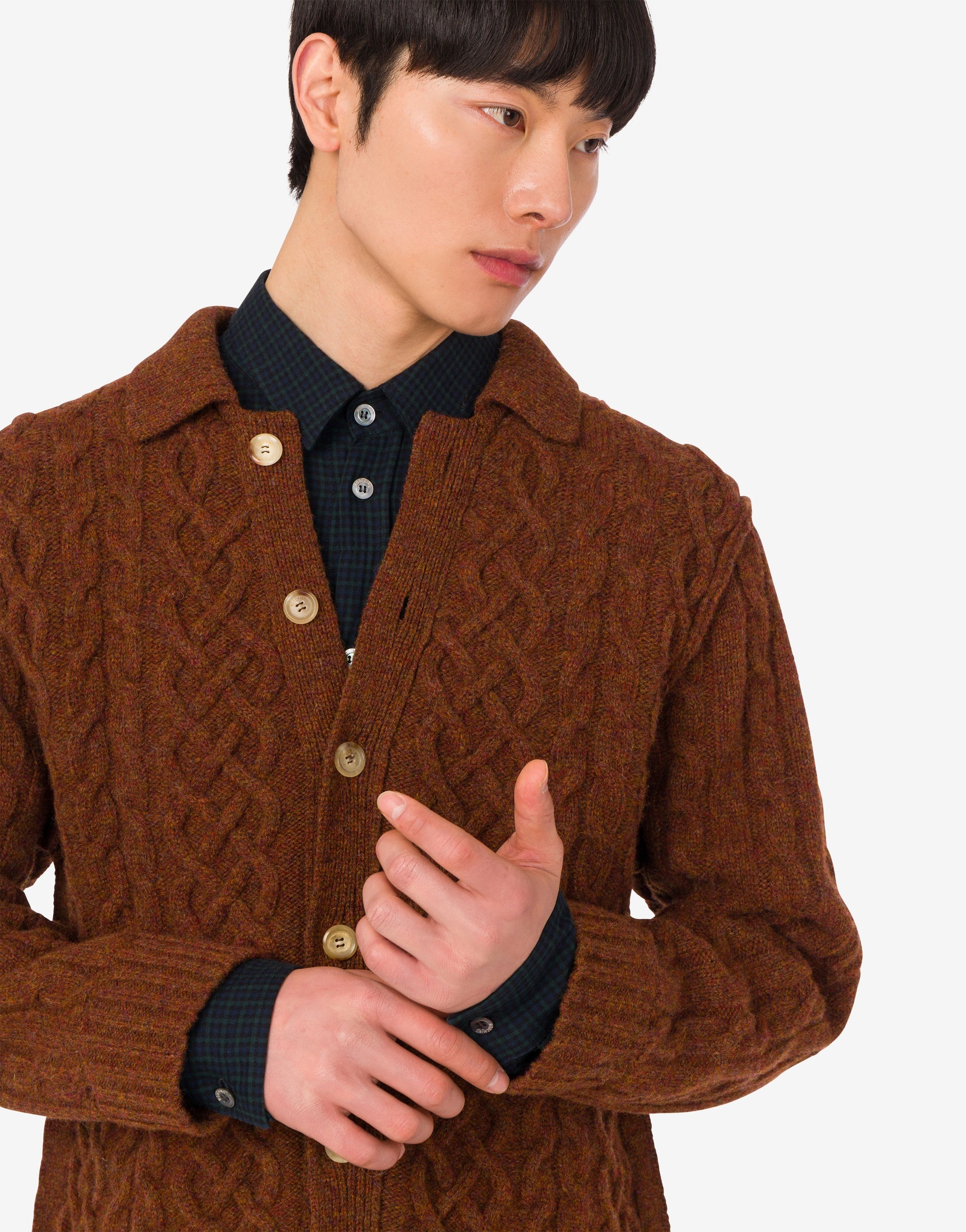 SHETLAND WOOL CARDIGAN - 4