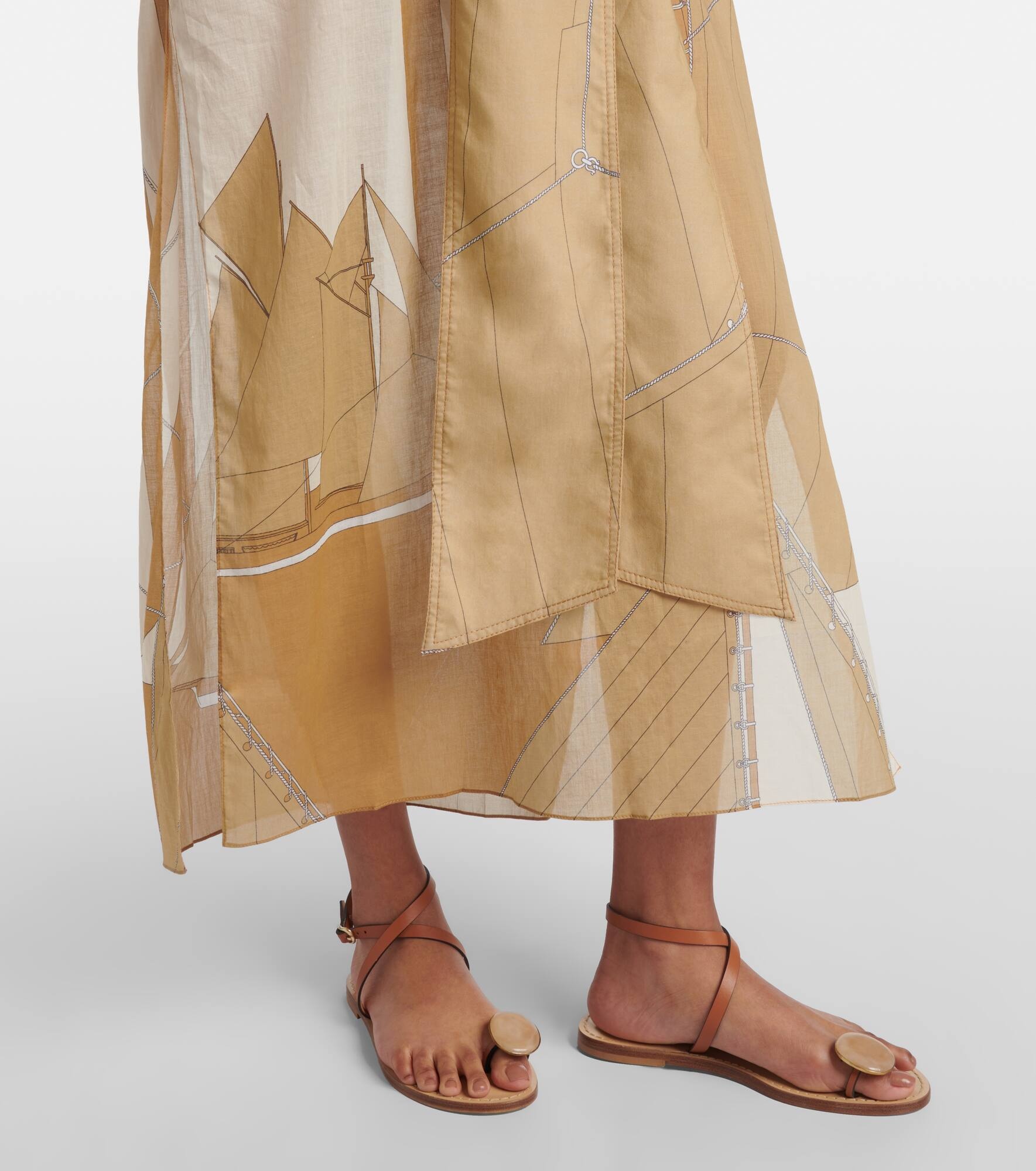 Aqua Cruiser cotton voile kaftan - 5