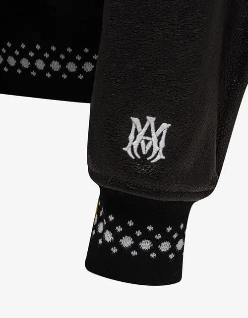 Amiri Black DJ Premier Varsity Jacket - 7