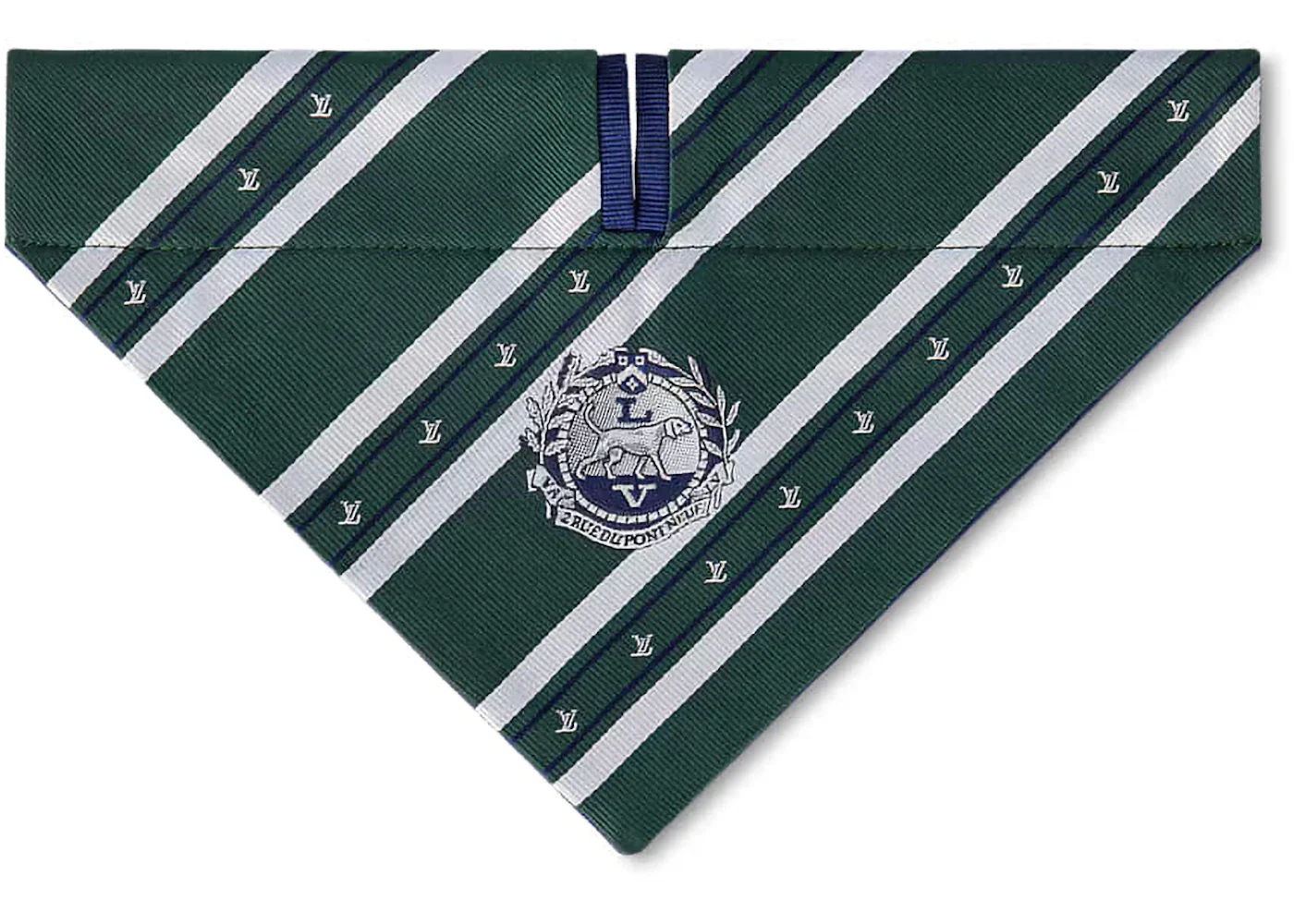 Louis Vuitton Dog Bandana MM Green/Navy - 1