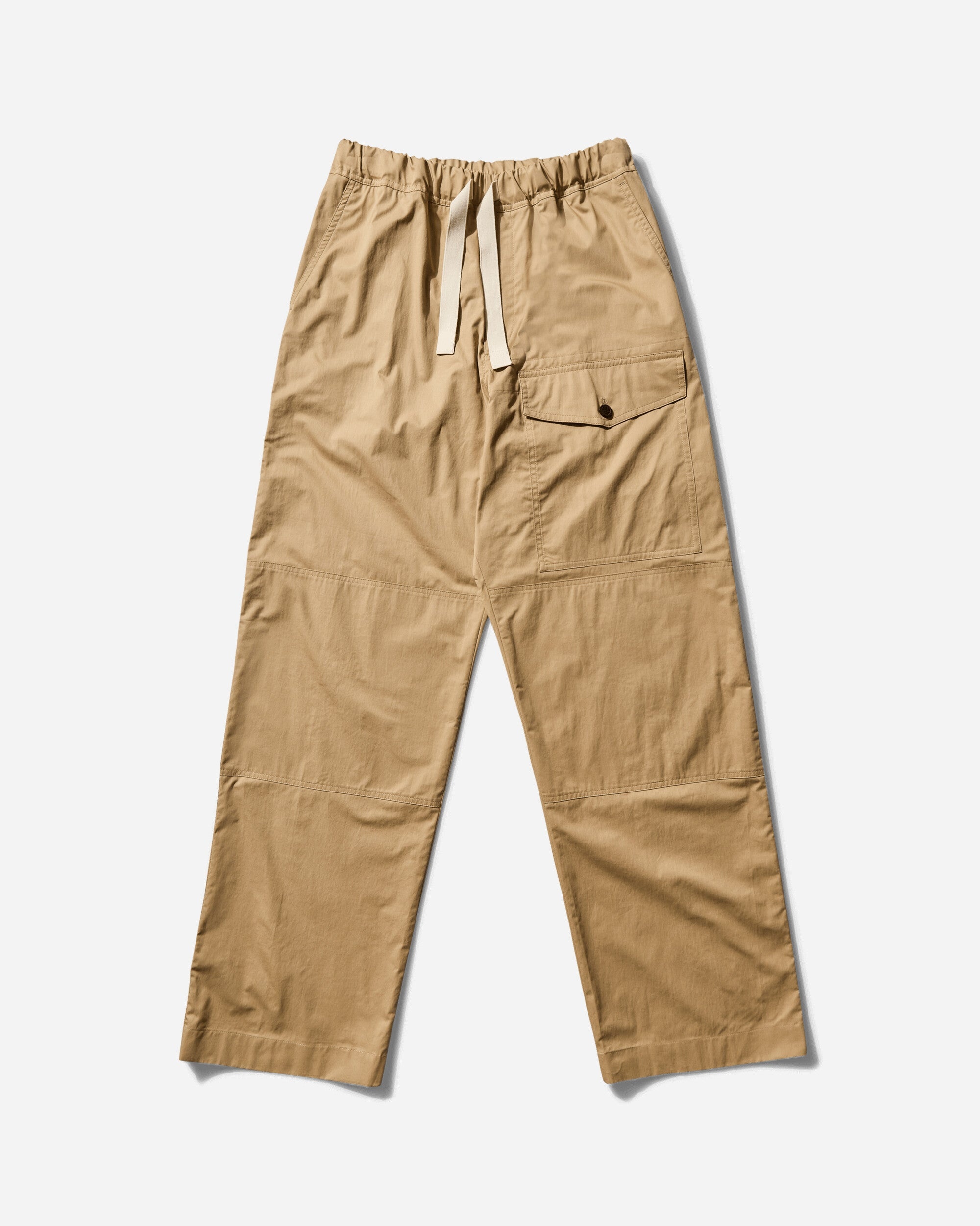 Men's Viscose Drawstring Pants Beige - 1