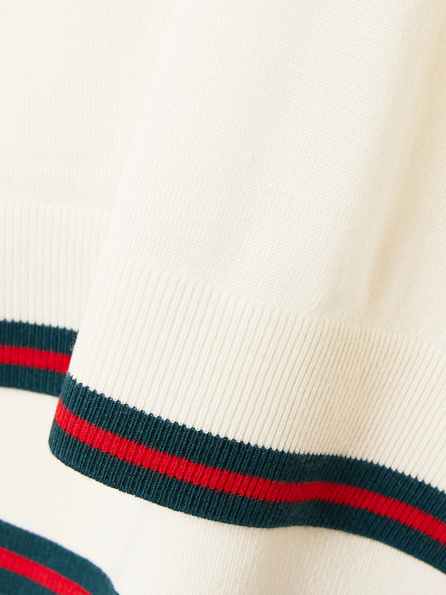 Striped cashmere and silk-blend top White - 4
