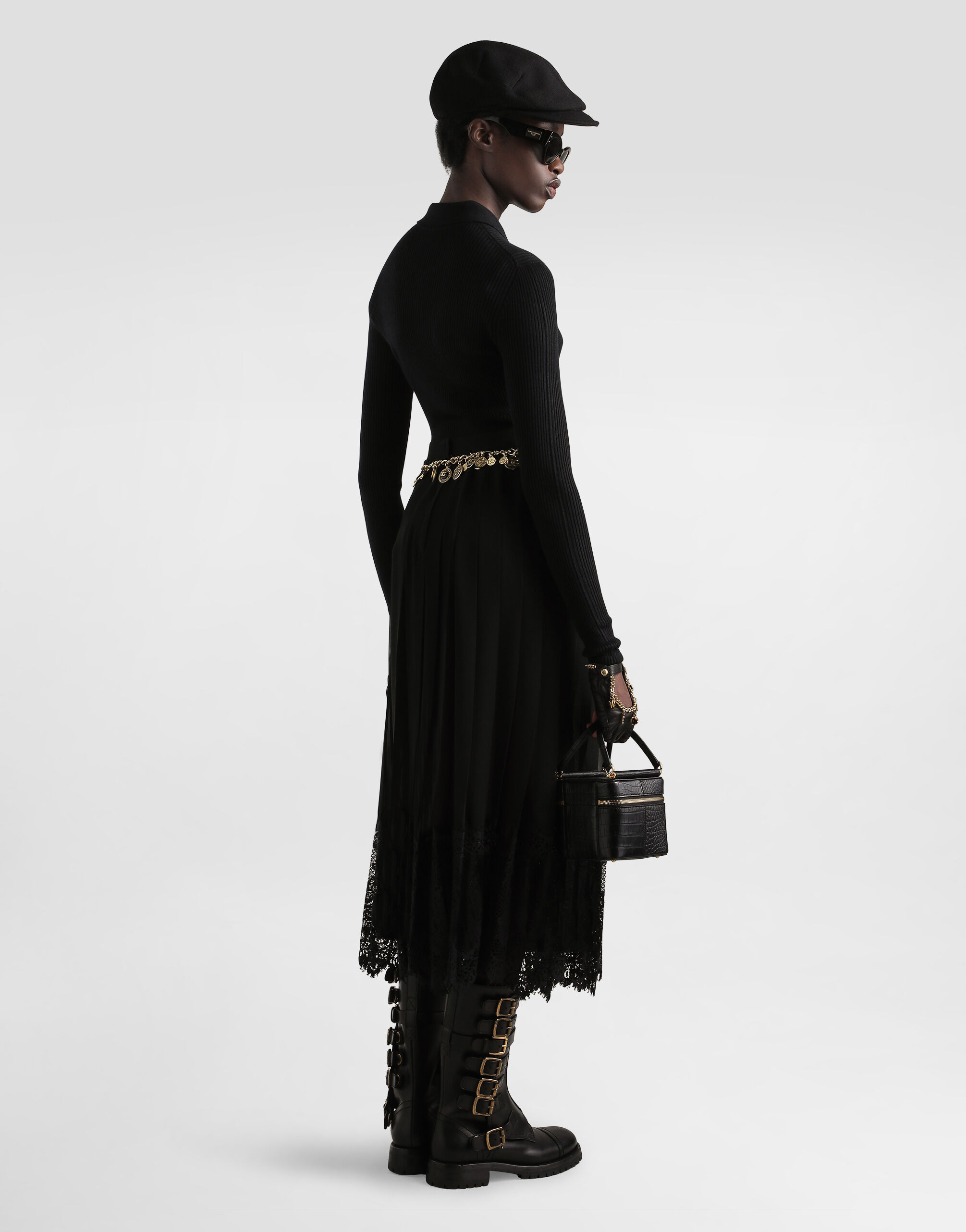 Pleated chiffon skirt - 3