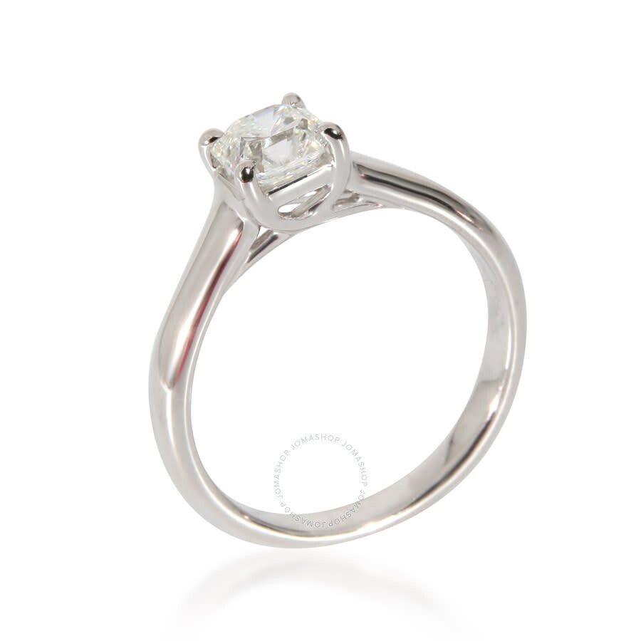 Pre-Owned Tiffany & Co. Lucida Diamond Engagement Ring in Platinum G VVS2 0.63 CTW - 4