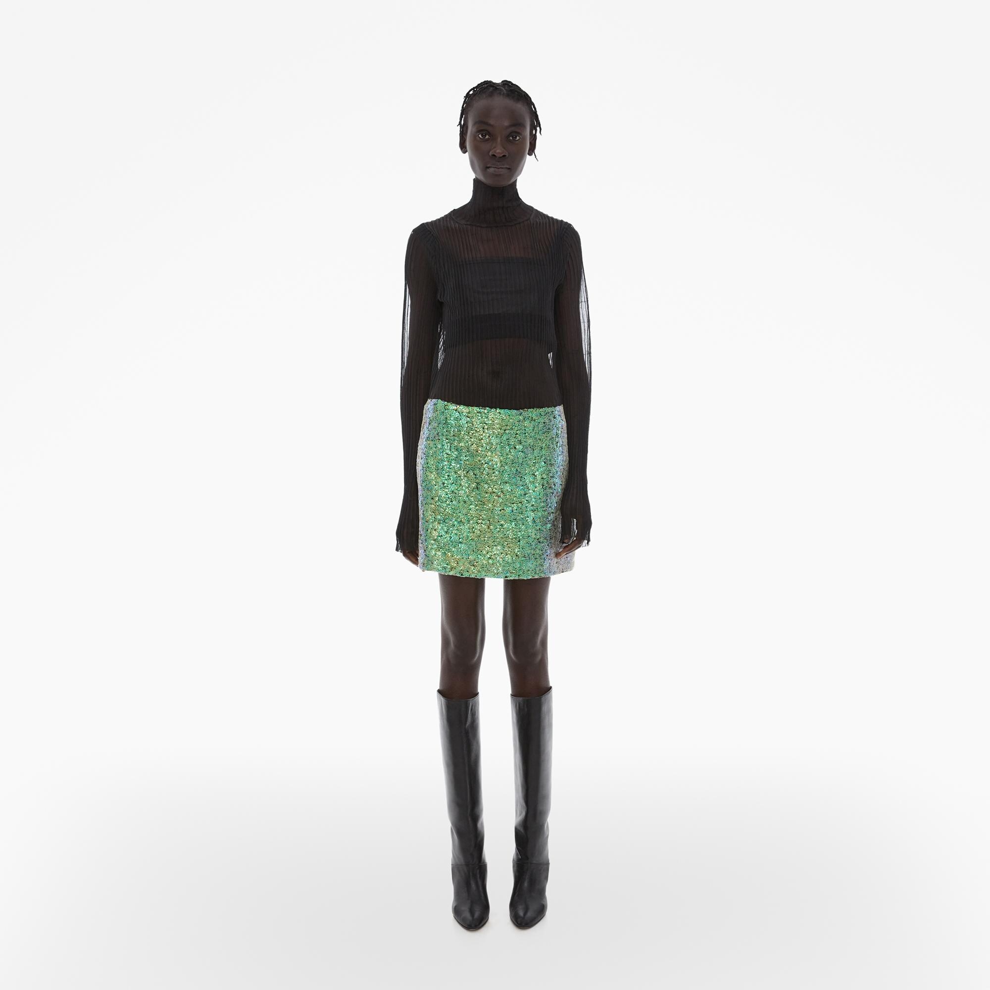 SEQUIN MINI SKIRT - 2