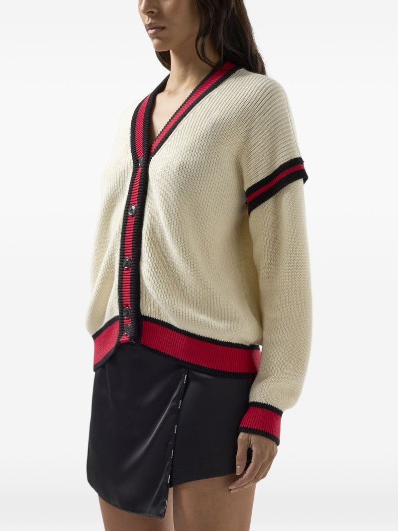 logo-print cardigan 4