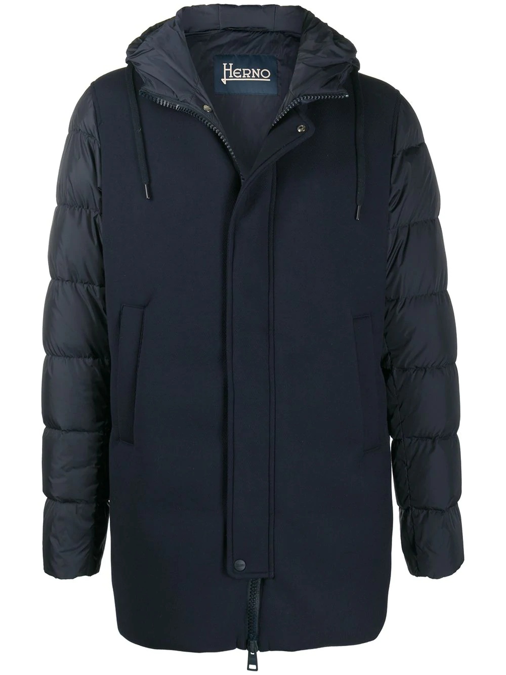 padded hooded jacket - 1