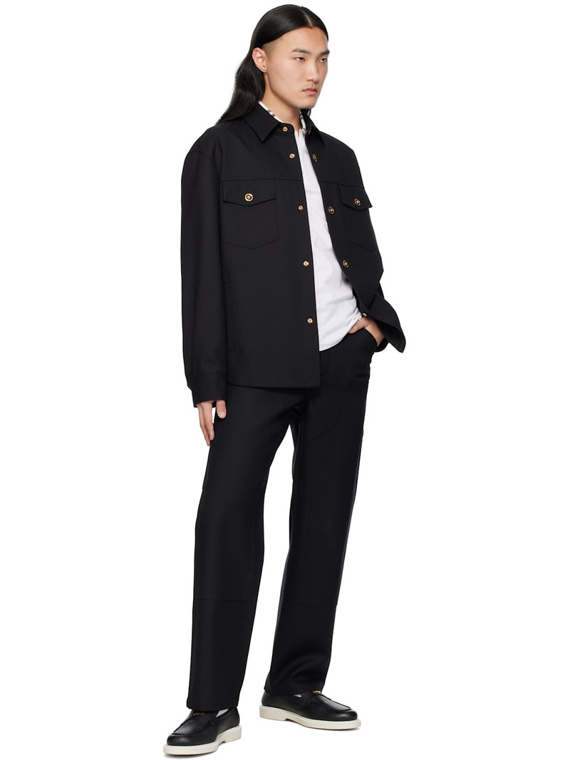 VERSACE Black Giuliano Loafers outlook