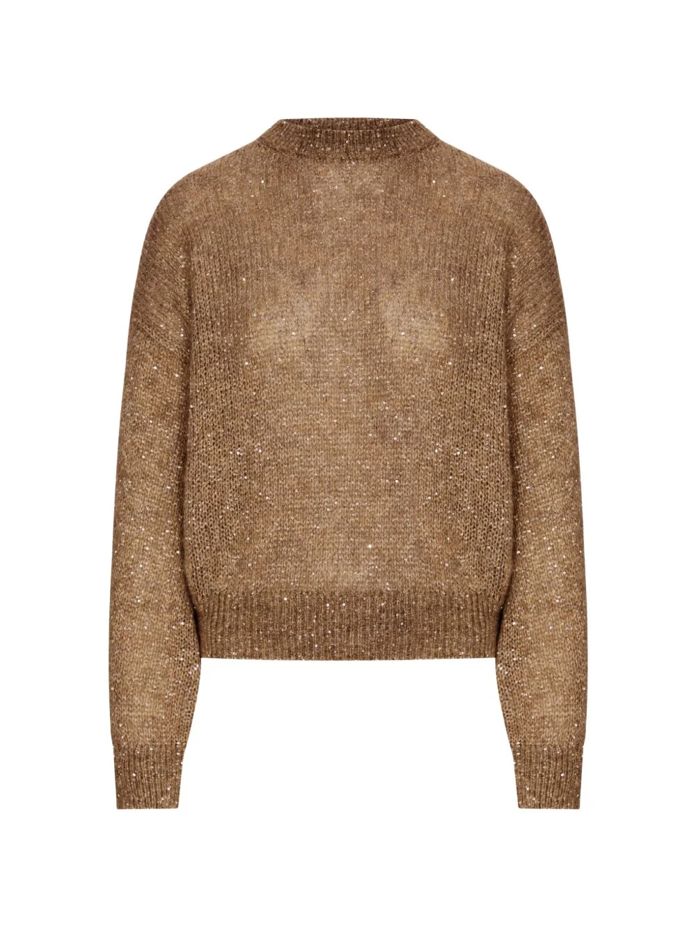 sequin-embellished knitted sweater - 1