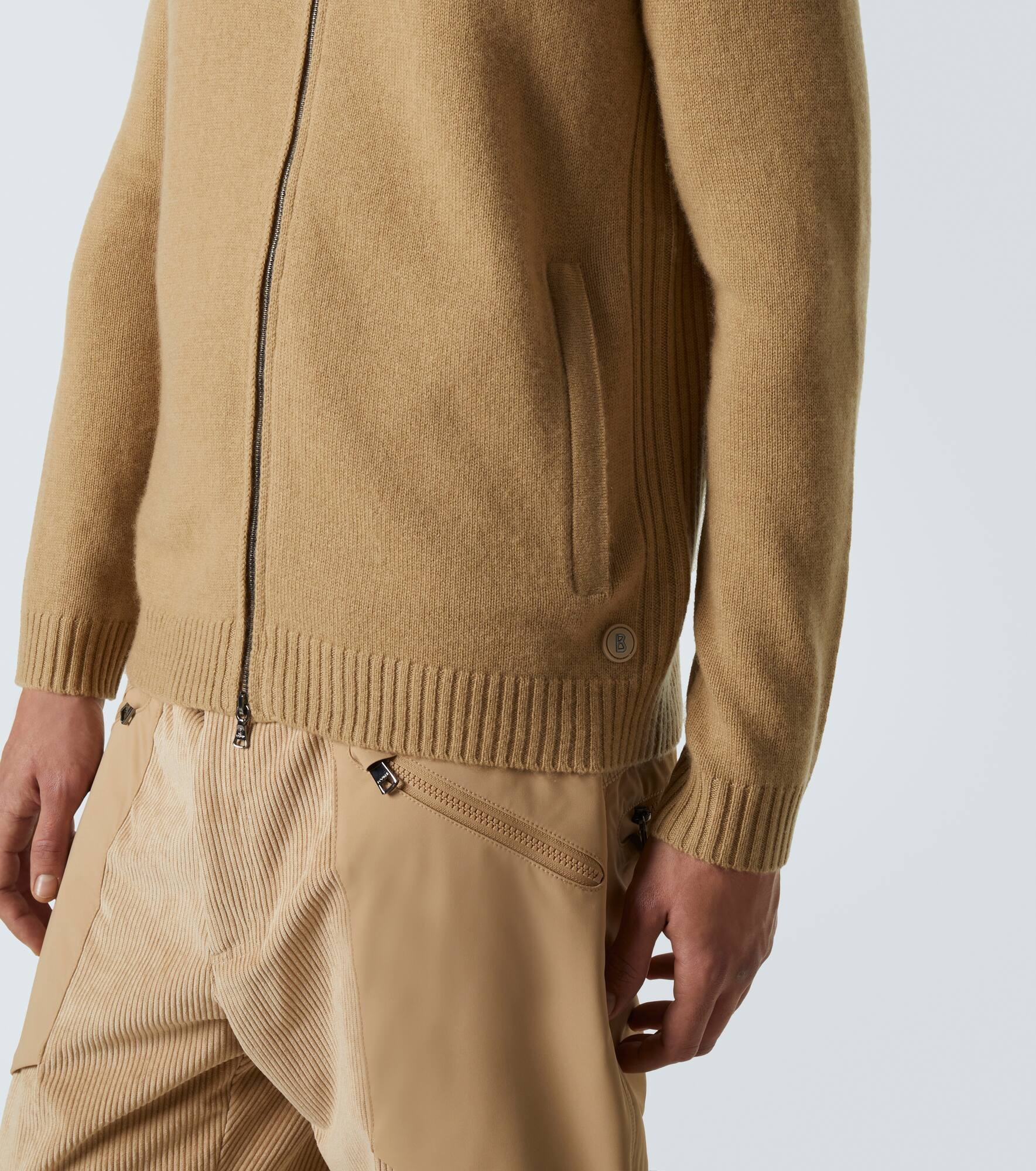 Dexter wool and cashmere zip-up sweater - 6