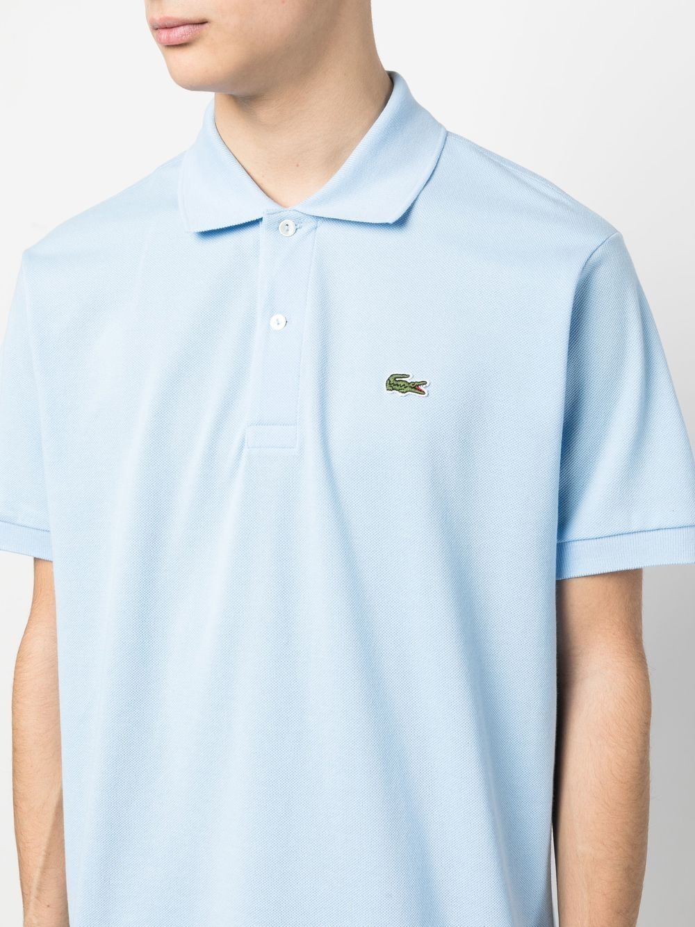 logo-patch polo shirt - 5