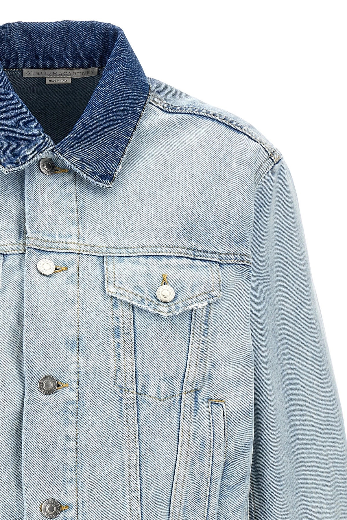 Layered denim jacket - 4