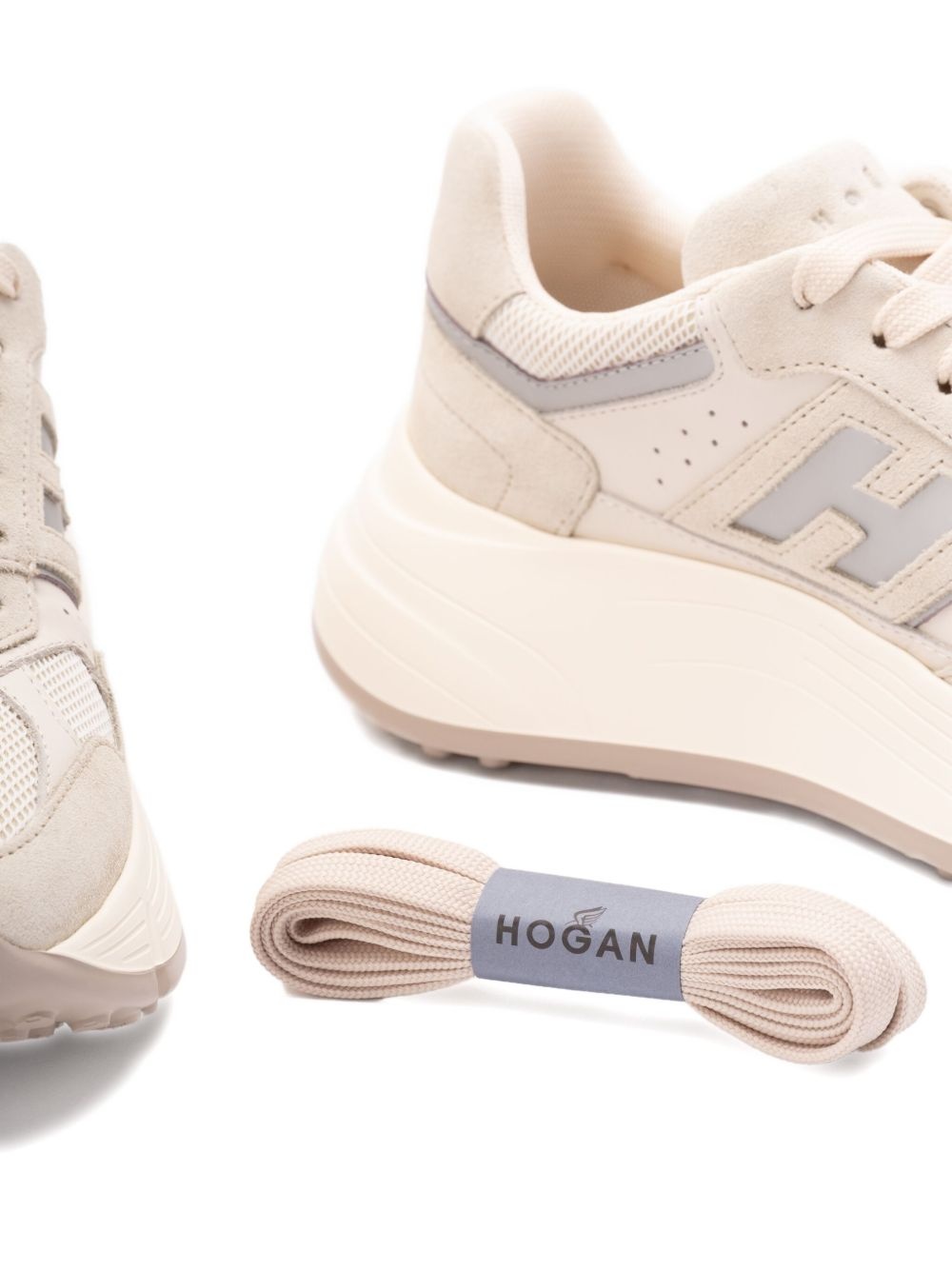 Hi-Fi panelled platform sneakers - 5